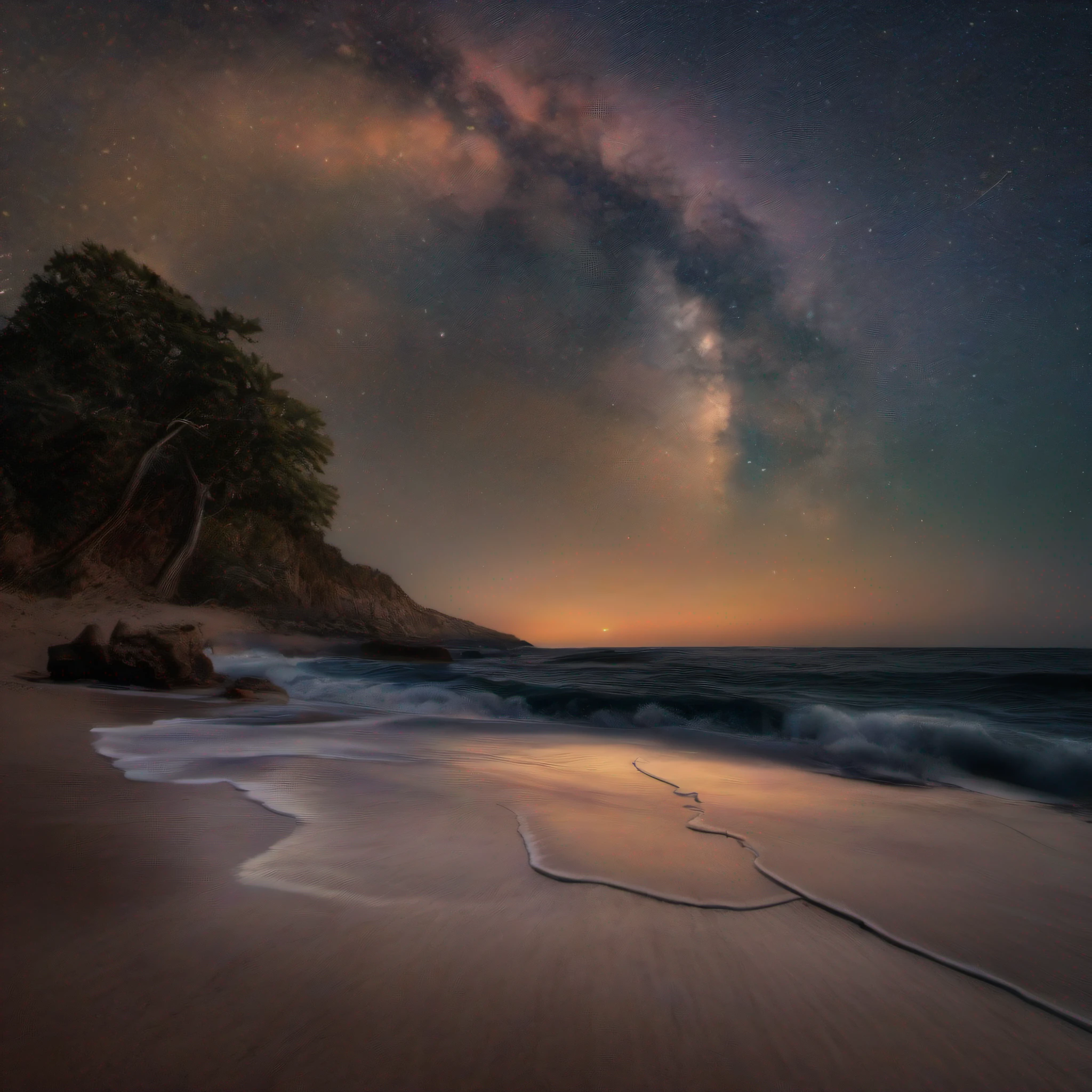 The endless sea,Starry Night Starlight,swell sea,Realiy,photore,artsy photography,k hd,8K,Native,