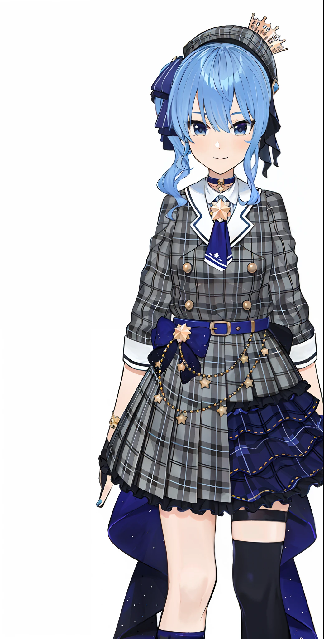 Anime girl in uniform with pink hair and black top, render of a cute 3d anime girl, render of april, pudica pose, from the azur lane videogame, render of mirabel madrigal, anime vtuber full body model, doki doki literature club, small curvy loli, azur lane style, Official Character Art ssex barechested