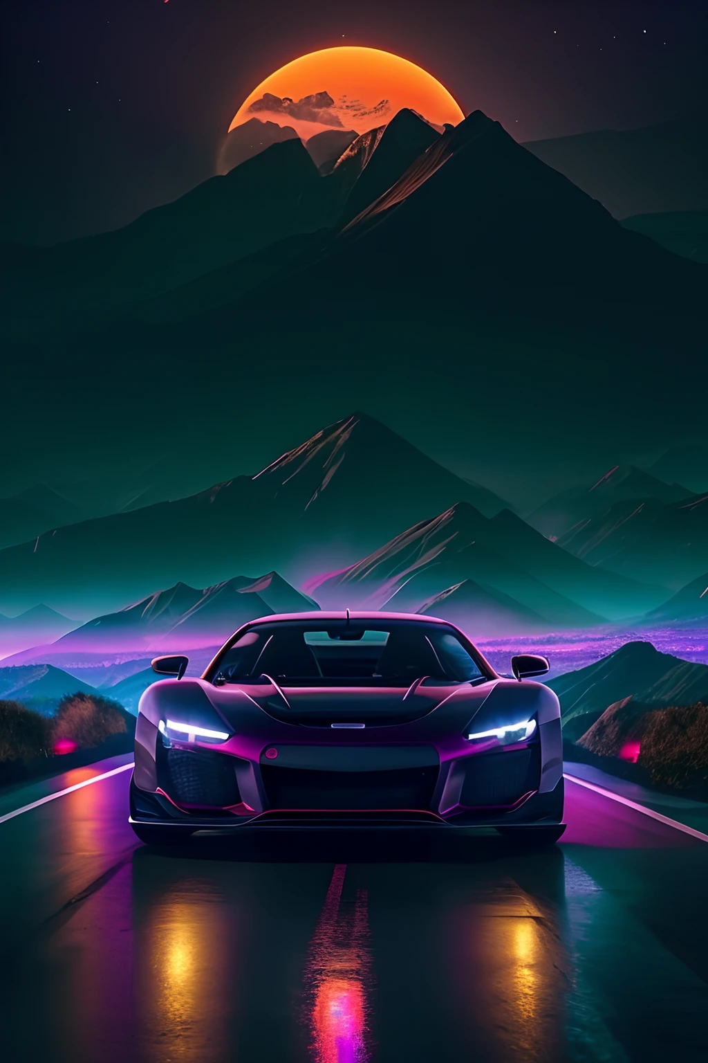 A car driving down a road with mountains in the background, hq 4k phone wallpaper, hd phone wallpaper, hd phone wallpaper, Fondo de pantalla 4K, Fondo de pantalla 4 K, mobile wallpaper, amazing wallpaper, Fondo de pantalla de 8k, Fondo de pantalla de 8 k, Fondo de pantalla de 4 k, Fondo de pantalla 4k, Fondo de pantalla de 8 K HD, Fondo de pantalla 8k HD, Fondo de pantalla HQ 4K, Papel pintado vertical de 4 K