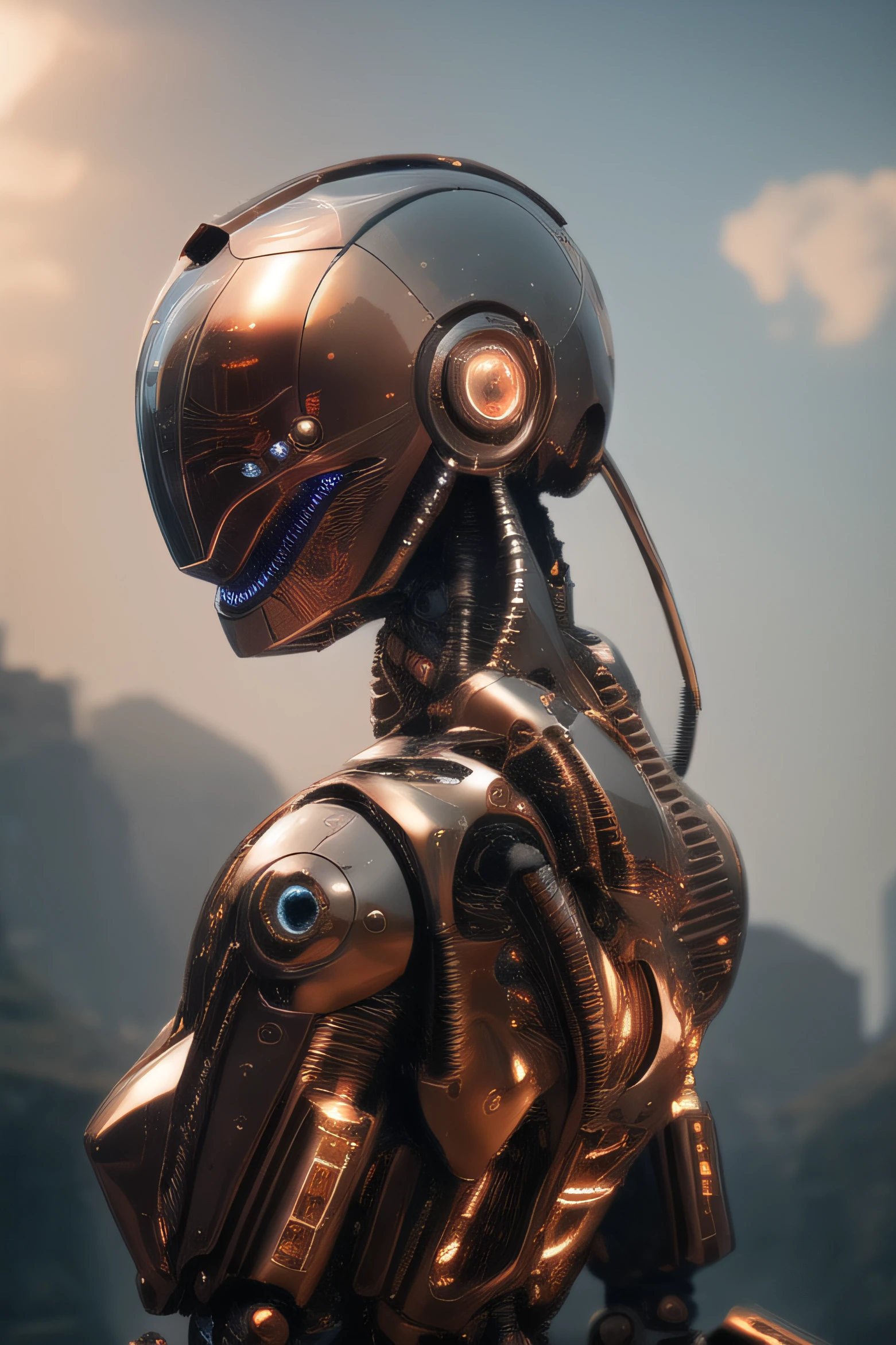anatomically correct unspeakable unimaginable robot creature, 4k, realistic, highest quality, redshift render, cinematic, elegant, hyperrealistic, octane render, unreal, high definition, highly detailed, photo taken with Sony a7R camera, DSLR lens, trending on artstation
