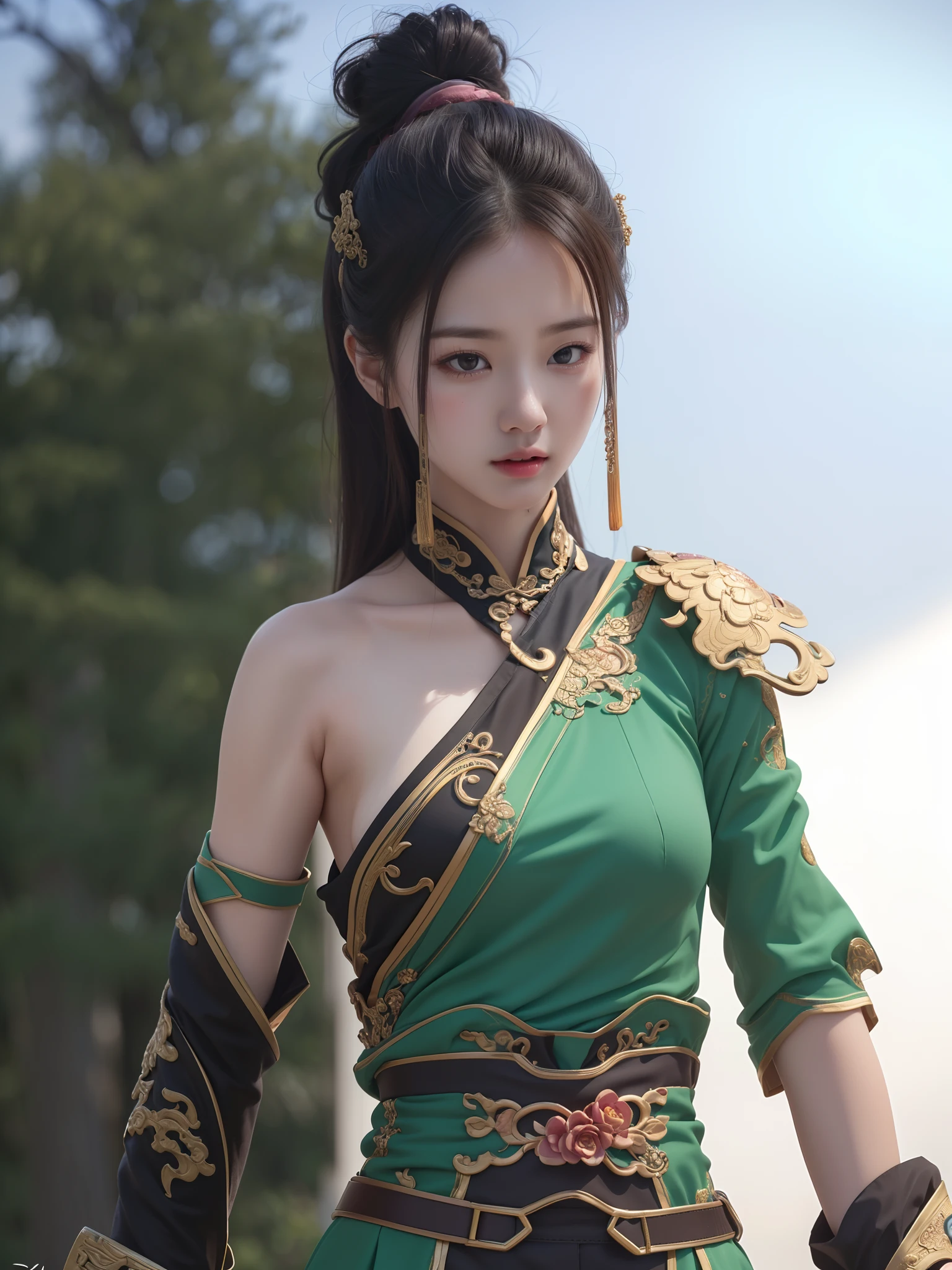 Masterpiece, Best Quality, Extremely Detailed 8k, Ultra HD, Ultra-detailed, Highly Detailed, Ultra High Realistic, Ultra-realistic, Hyperrealistic, Hyperrealism, (1girl:1.5), (Solo:1.5), (Beautiful Rosy Zhao:1.5), (Beautiful Cute European:1.7), Anatomically Correct, (Detailed Realistic Skin Texture), (Realistic Big Breasts), Slender Abs, (Closed Mouth:1.3), Nsfw, Dynamic Pose,