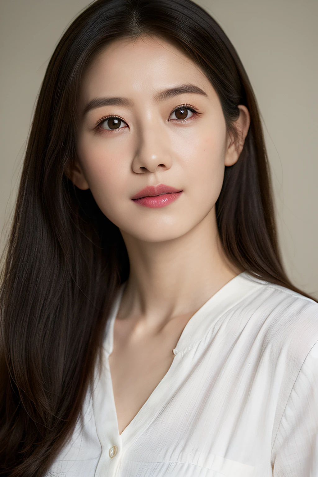 long Brond Hair、straight haired、Bright brown eyes、infp young woman、physician、cute little、Innocence、Photorealsitic、lensflare、looking at the viewers、shinny skin、校服、intricate-detail、masterpiece、top-quality、cinematric light、hight resolution、A detailed eye、detailed facial features