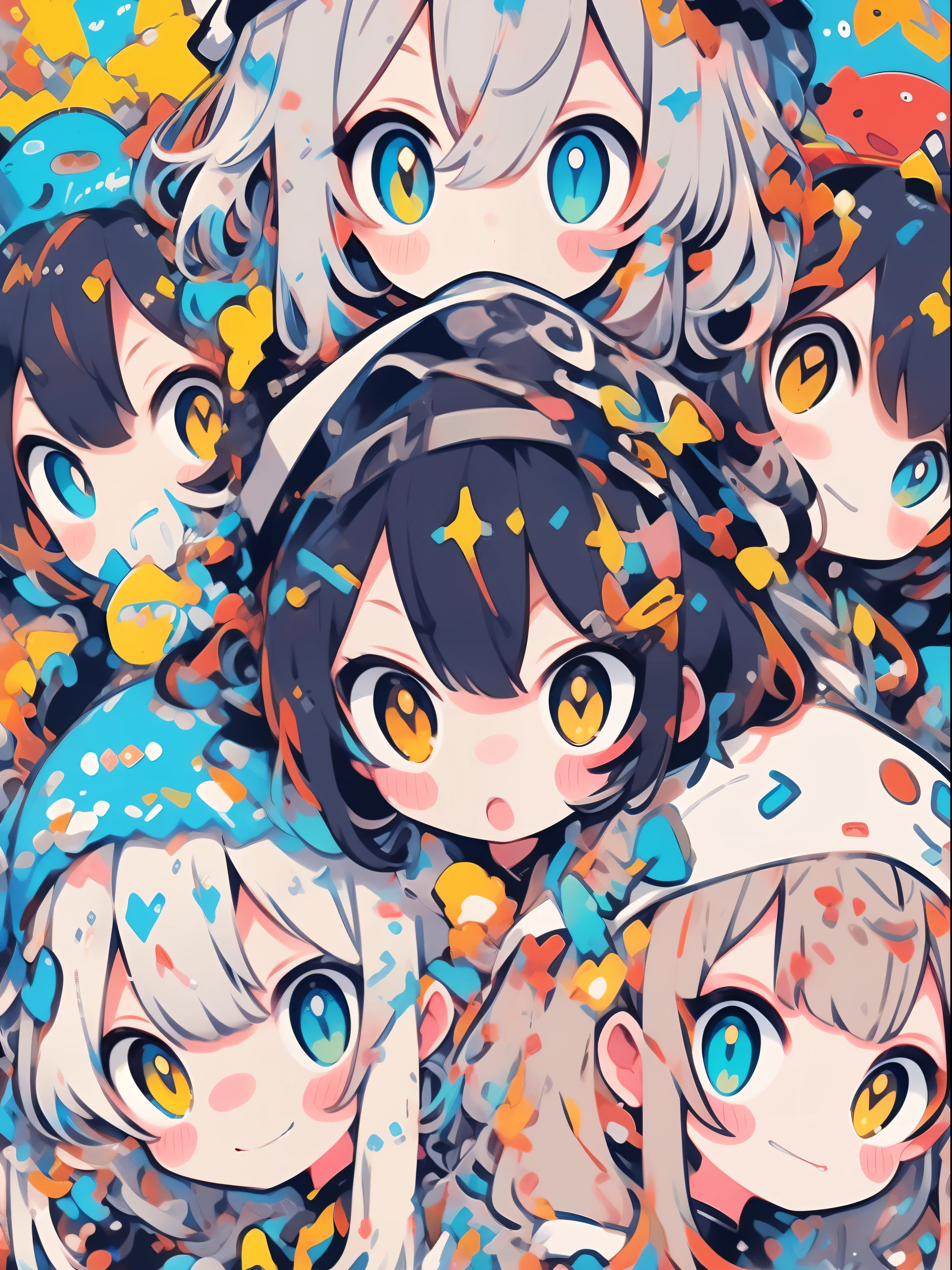 (masterpiece, best quality)Cute and lots of girls