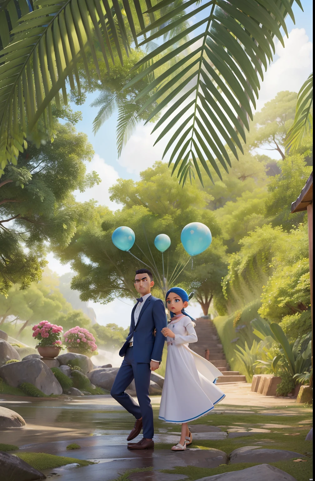 "Desenho animado, estilo vibrante, illustration detailed, melhores cores, sharp strokes, personagens expressivos, dynamic action, plano de fundo detalhado, atmosfera cativante"