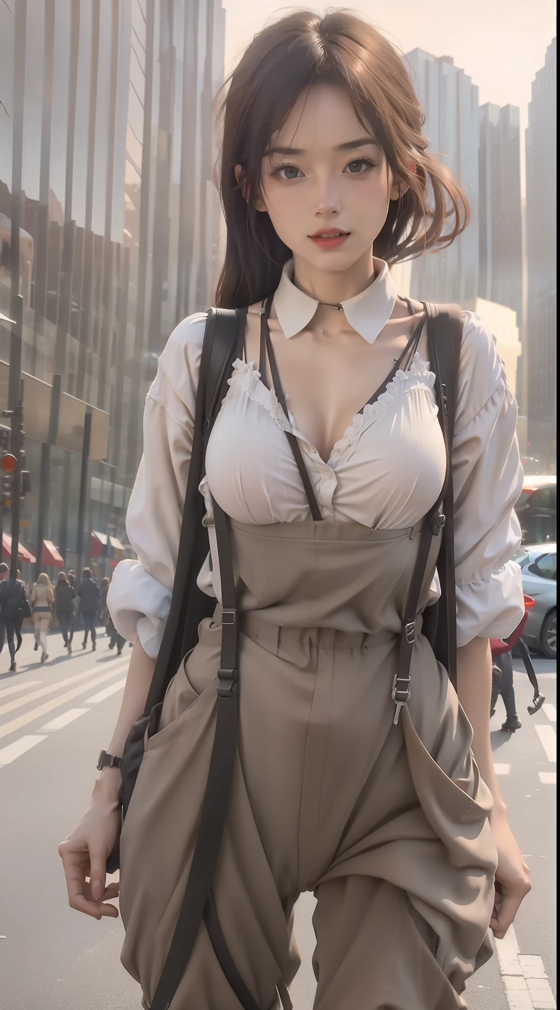 Skinny suspenders with ultra-realistic ultra-high resolution