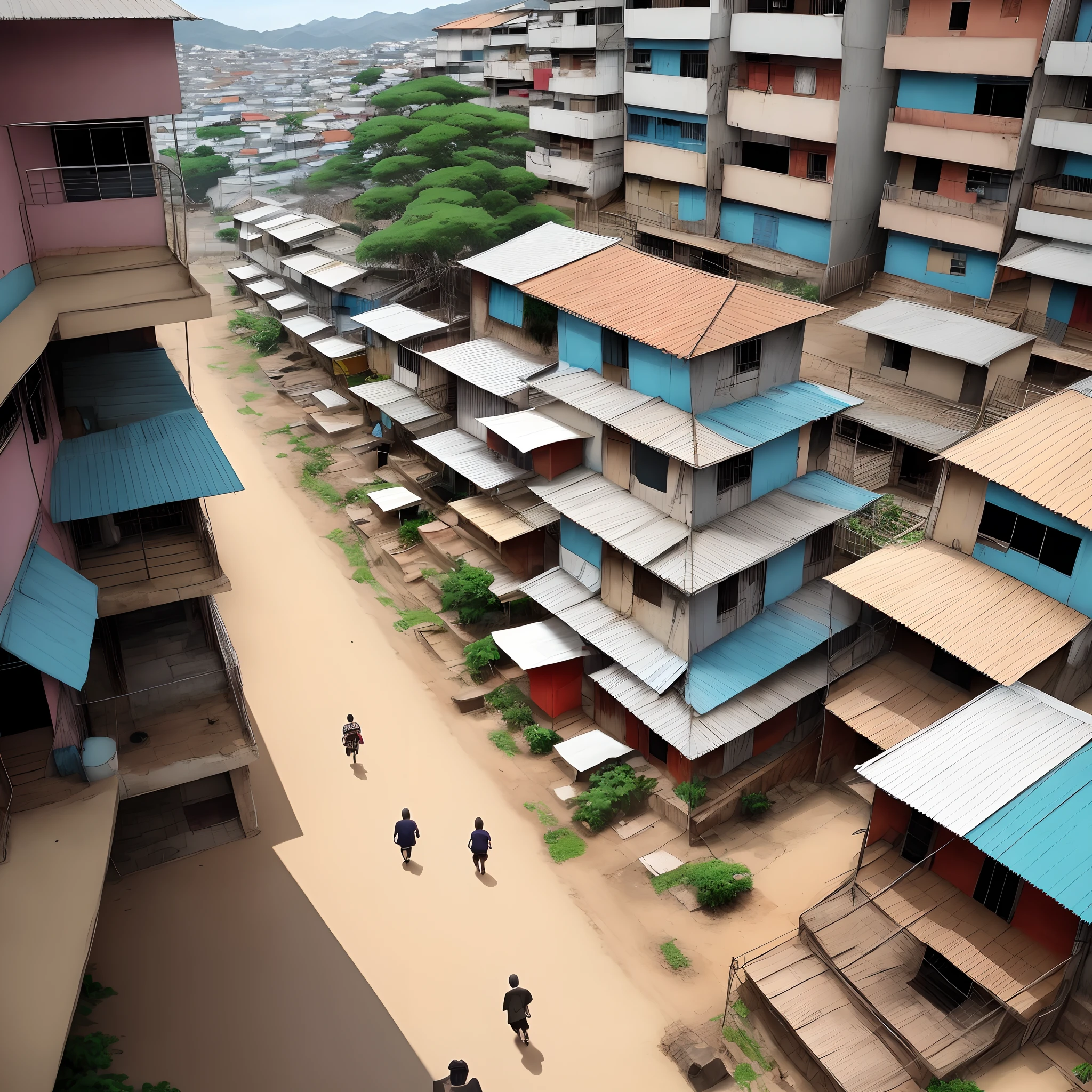 Hospicio, favela, loucos, homems, mulheres, loucura, ((anime))