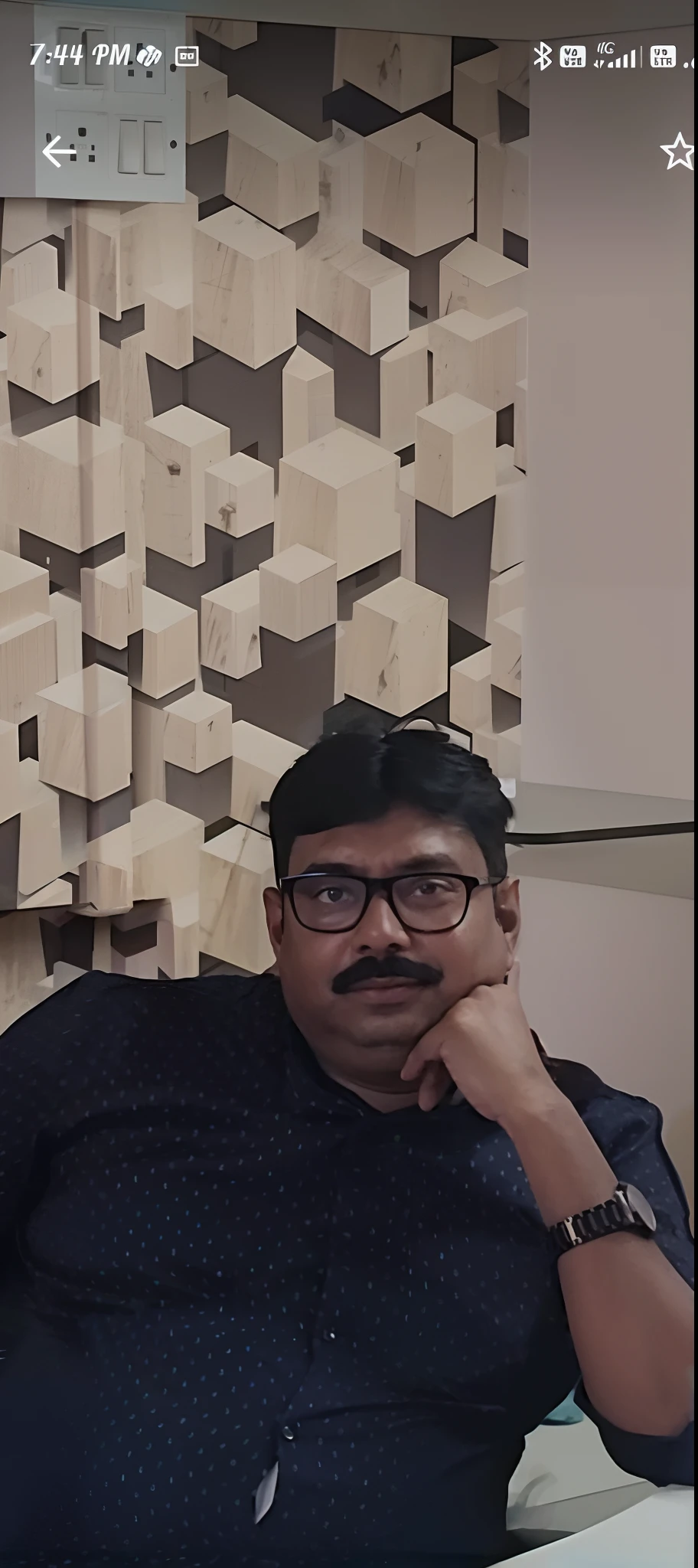 Create this photo as business standing in a busy road use this face