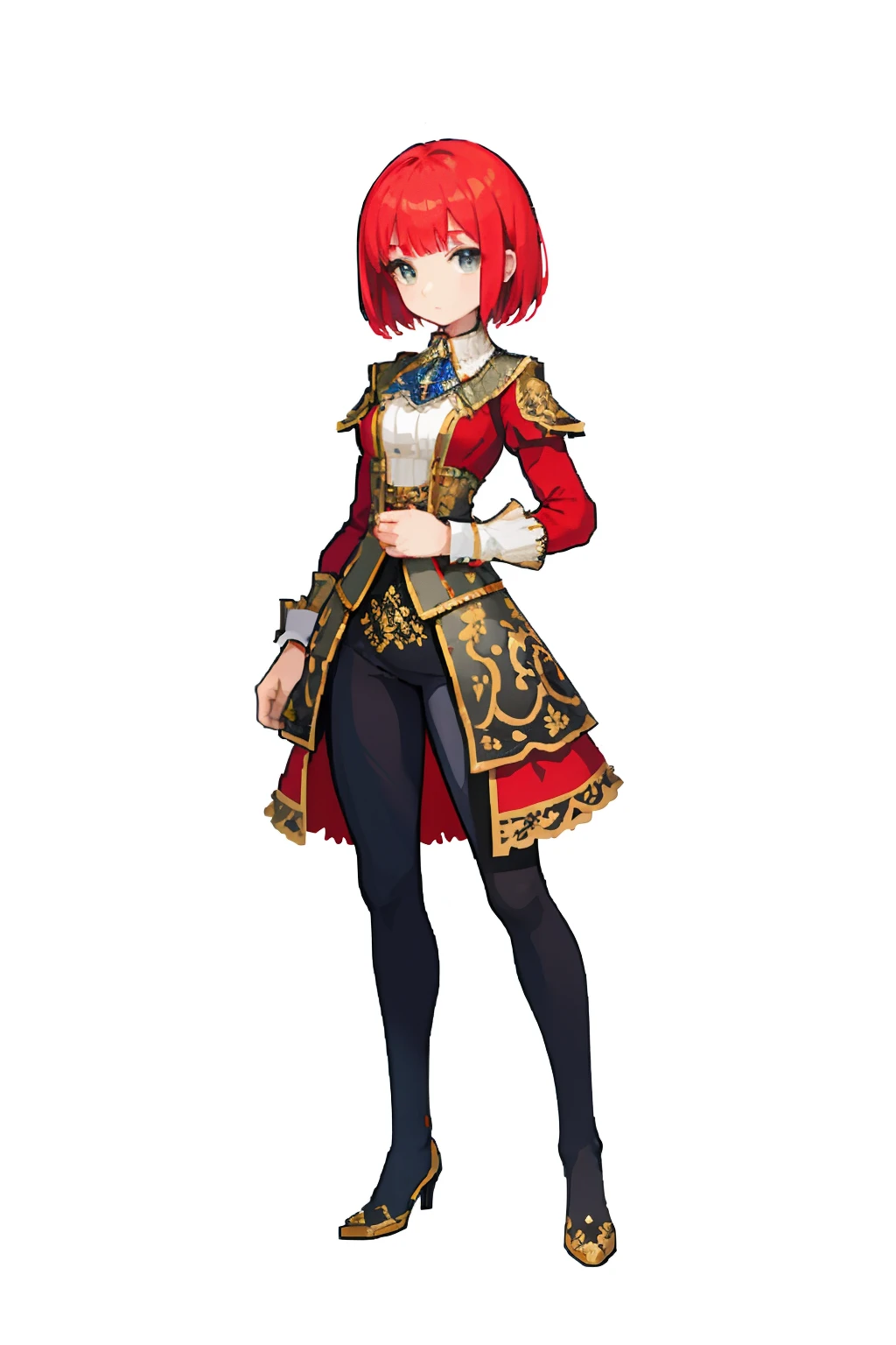 (8k, highest quality, best quality, masterpiece, highly detailed:1.2),
1 girl, fullbody, short red hair, fullbody, Renaissance, man suit, gentleman