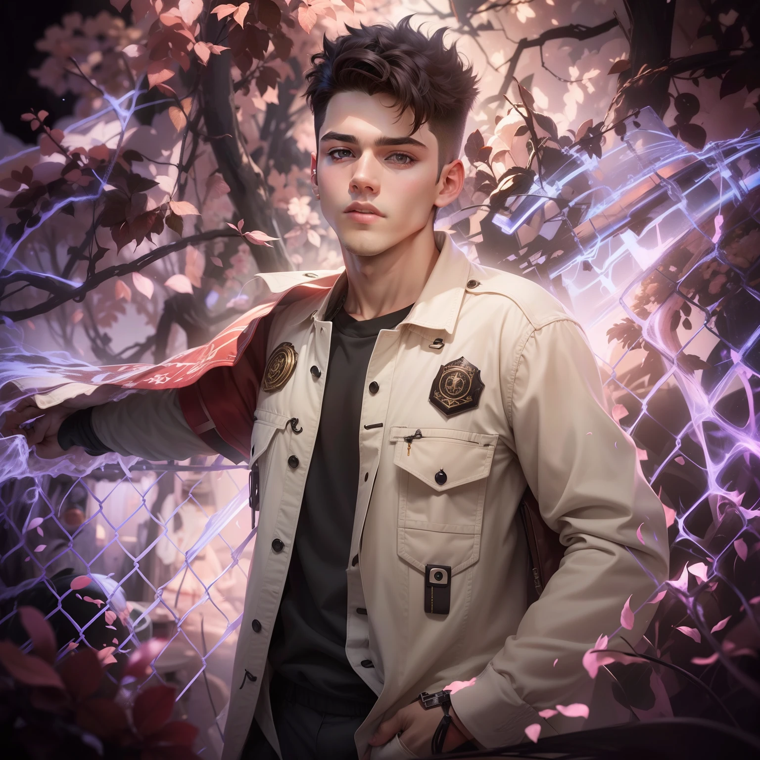 Handsome boy reality face 8k resolution teenage boy background change