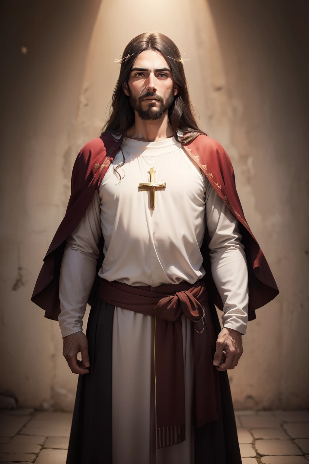 (((Jesus Cristo))), Old Appearance, Roupa velha, Ultra realista, fotografia profissional,