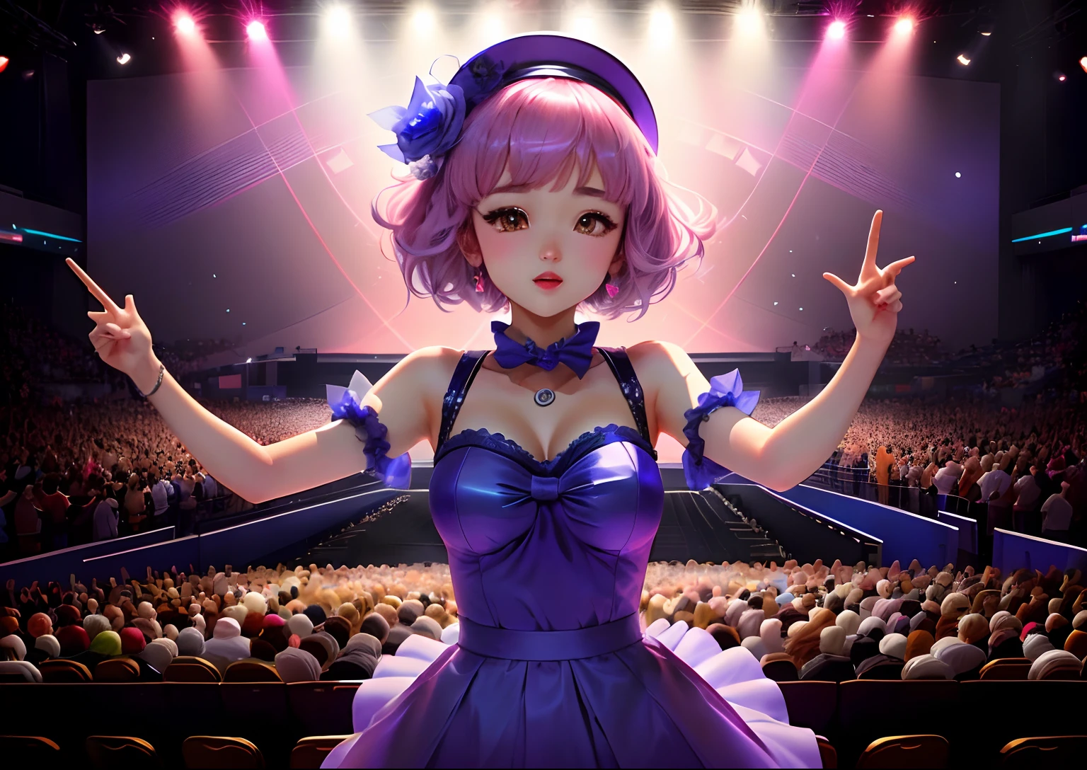dreamy scene　stage　Penlight　animesque