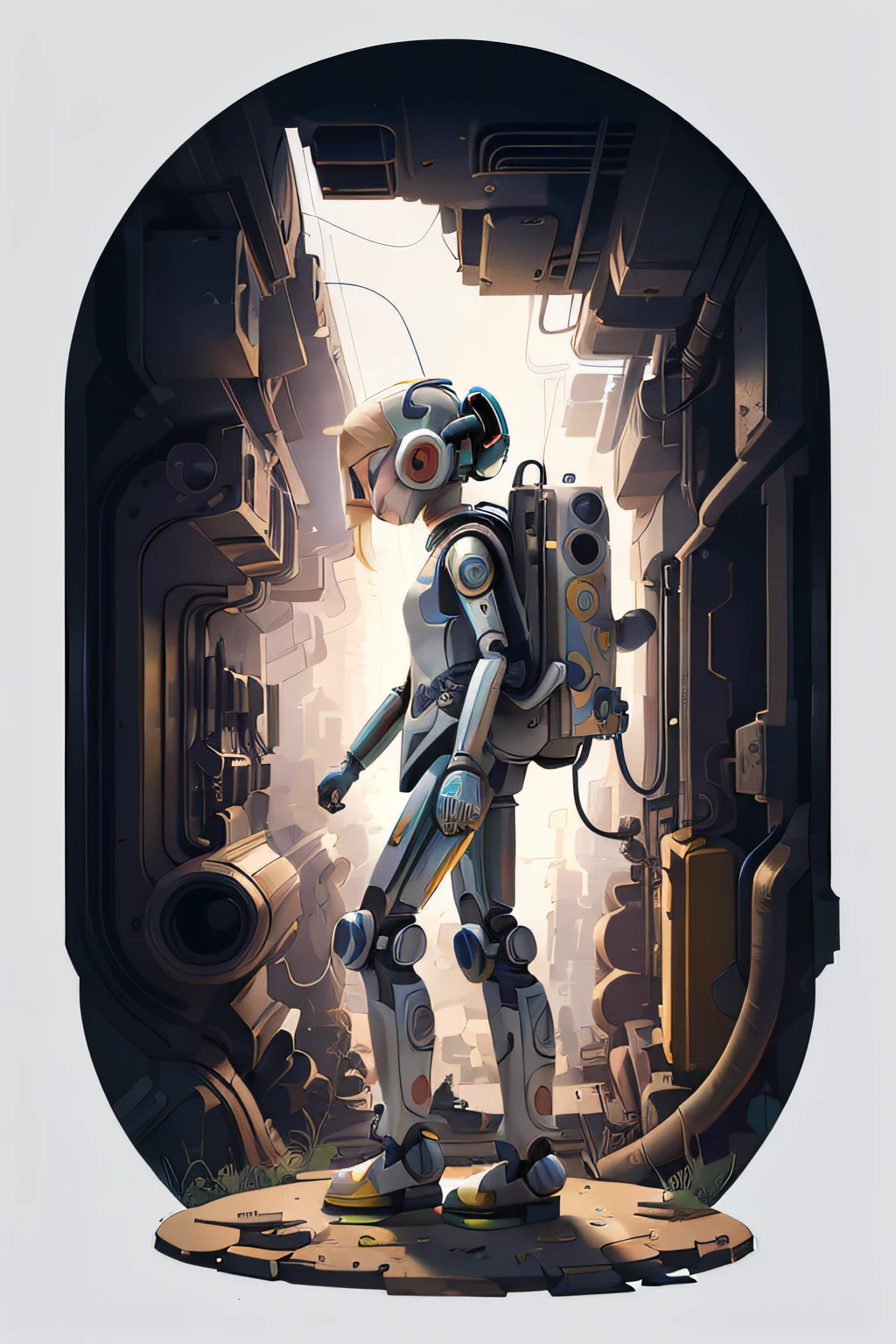 (Illustration:1.3) A realistic image of kids robot Clothing adventure time, accurate, unreal engine, 4k,3d render (by Artist Anna Dittman:1), (((masterpiece))), (((best quality))), ((ultra-detailed)),(detailed light),((an extremely delicate and beautiful)),