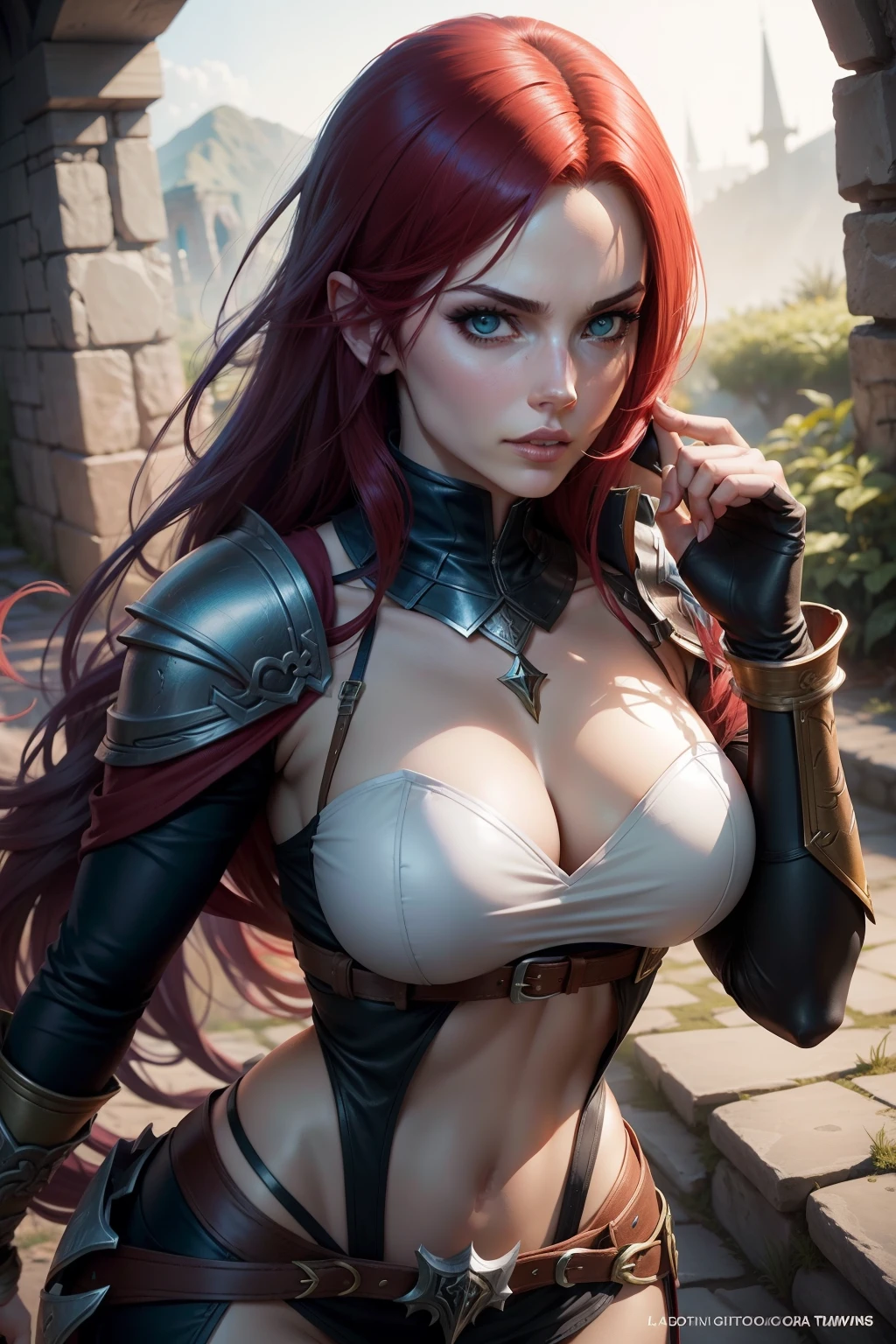 Faça a Katarina de league of legends bem detalahada, in the Lord of the Rings universe