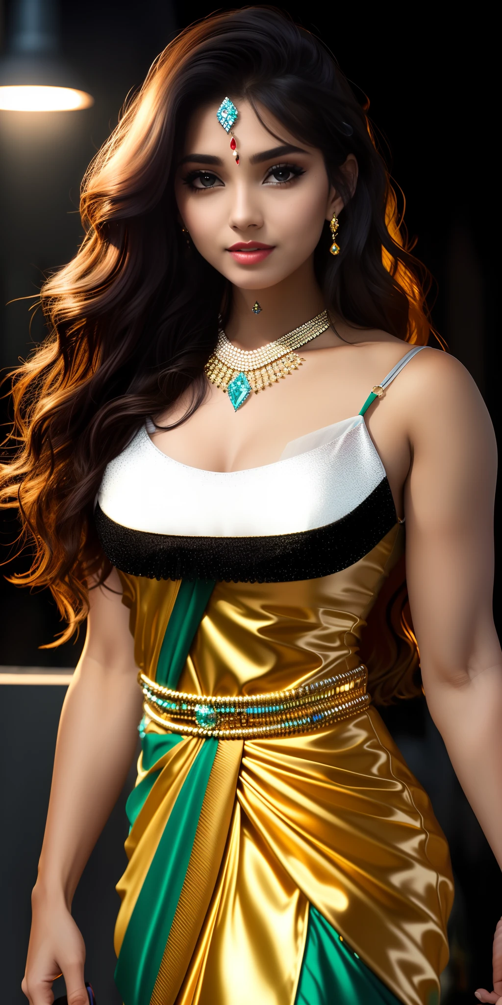 Black color dress