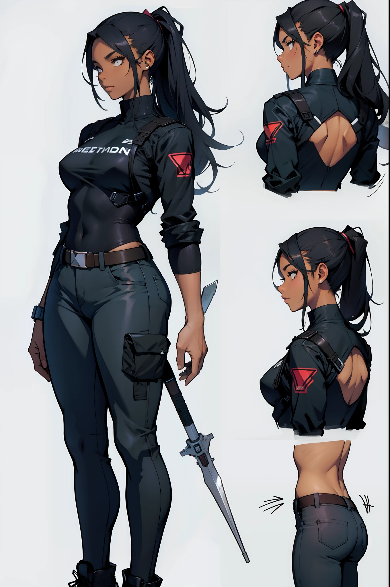 make her dark skinned