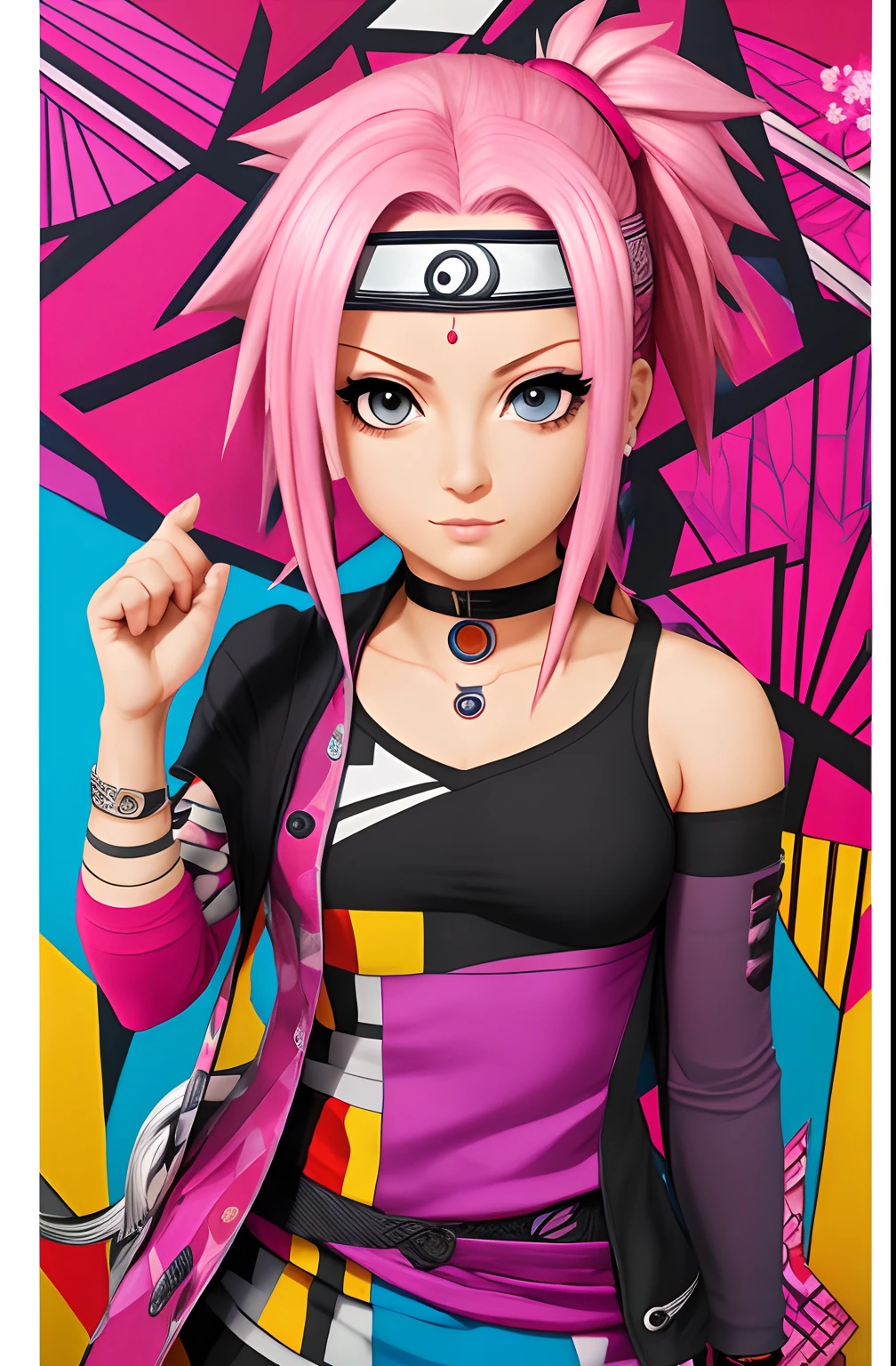 (Sakura Haruno ), Eduardo Kobra ,Romero Brito,The Filling Twins ,multidimensional geometric wall PORTRAIT, arte, Chibi,
Yang08k, lindo, Colouring,
Primary works, qualidade superior, melhor qualidade, Arte Oficial, Beautiful and Aesthetic, 16k