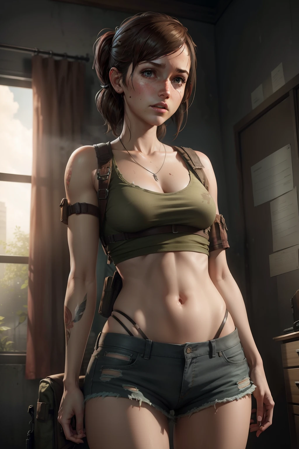 Ellie adult from the last of us, sexy clothes