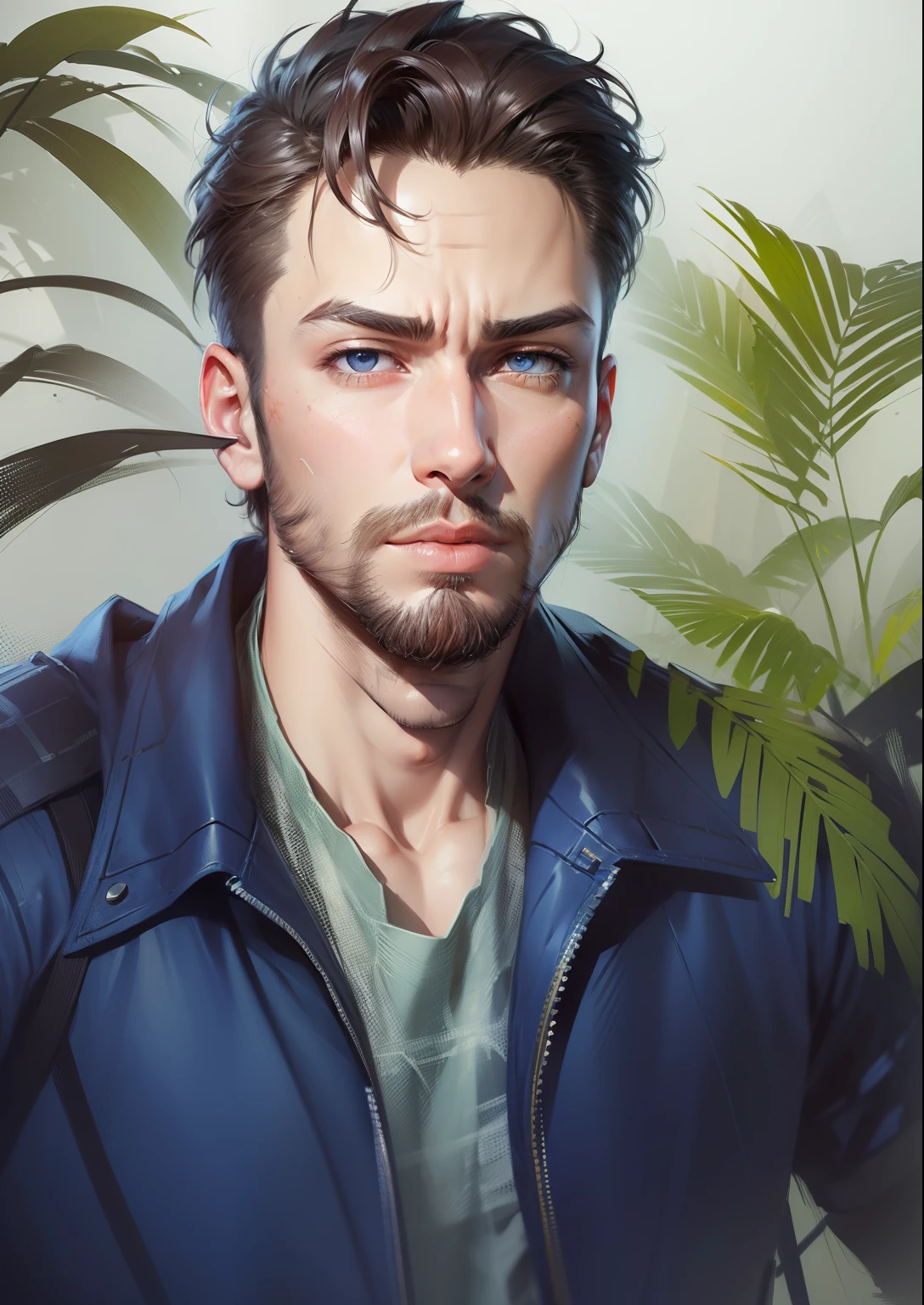 of (Sketch:1.3),(Energetic:1.3),CGSociety,ArtStation,(Saturated:1.3),(close portrait:1.3),(Masculinine:1.4),(beautiful:1.4),(attractive:1.3),handsome,calendar pose,perfectly detailed eyes,studio lighting, Spider web thematic backgroundand my original face