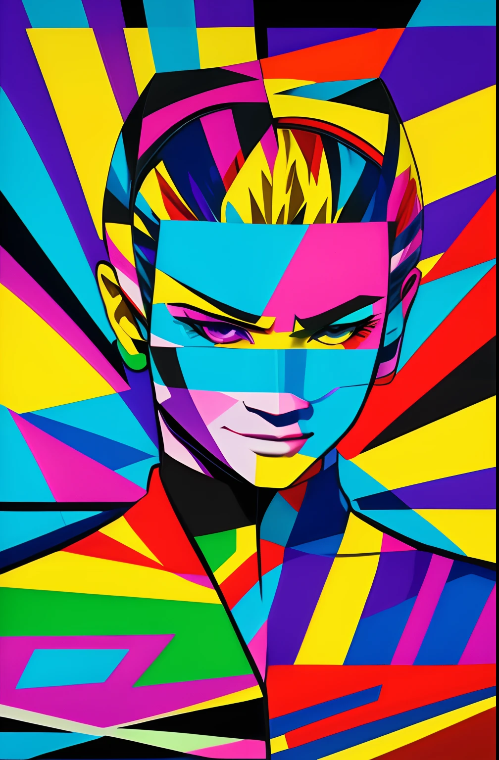 ( Ino Yamanaka), Eduardo Kobra ,Romero Brito,The Filling Twins ,multidimensional geometric wall PORTRAIT, arte, Chibi,
Yang08k, lindo, Colouring,
Primary works, qualidade superior, melhor qualidade, Arte Oficial, Beautiful and Aesthetic, 16k