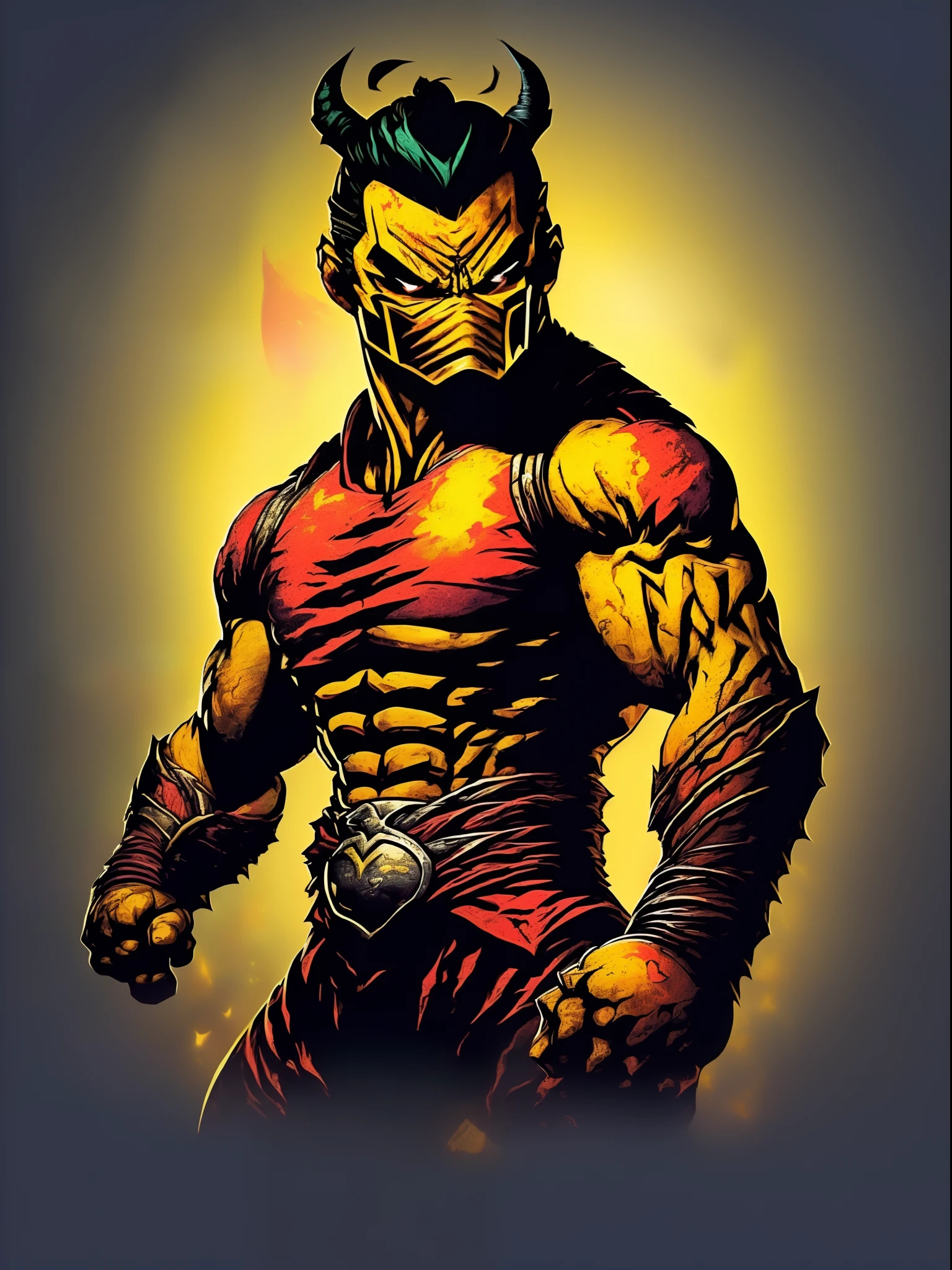 (Adesivo:1.3), 1homem ((Shang Tsung is a character in the Mortal Kombat fighting game series)), (Autorretrato:1.2), (((foco nítido:1.5))), (((profundidade de nitidez:1.5))), (fotorrealista:1.5), (textura da pele:1.2), hiperdetalhado, (((em um fundo de cor branco simples)))
