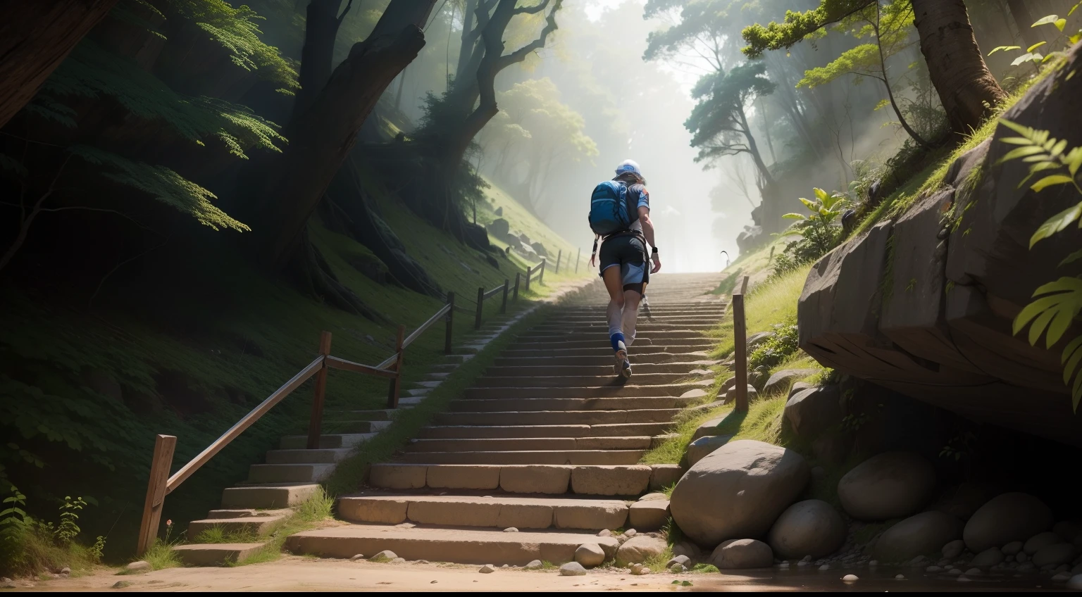 Assim como um escalador que enfrenta uma montanha, avance devagarinho, with determination and courage.