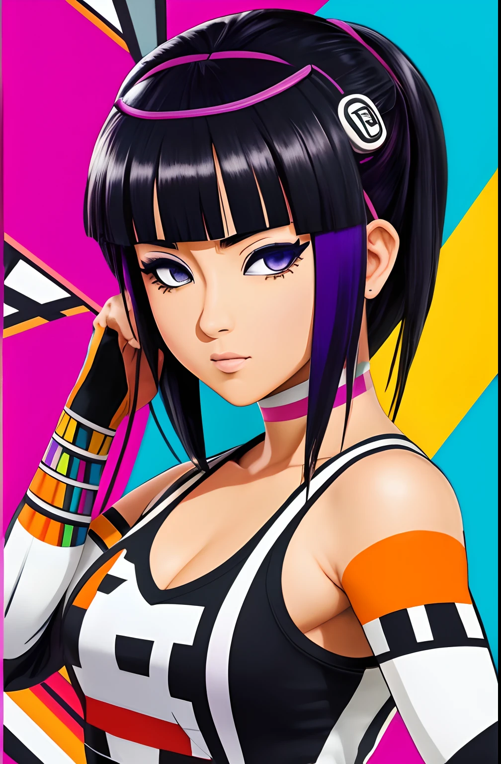 (Hinata Hyuga ), Eduardo Kobra ,Romero Brito,The Filling Twins ,multidimensional geometric wall PORTRAIT, arte, Chibi,
Yang08k, lindo, Colouring,
Primary works, qualidade superior, melhor qualidade, Arte Oficial, Beautiful and Aesthetic, 16k