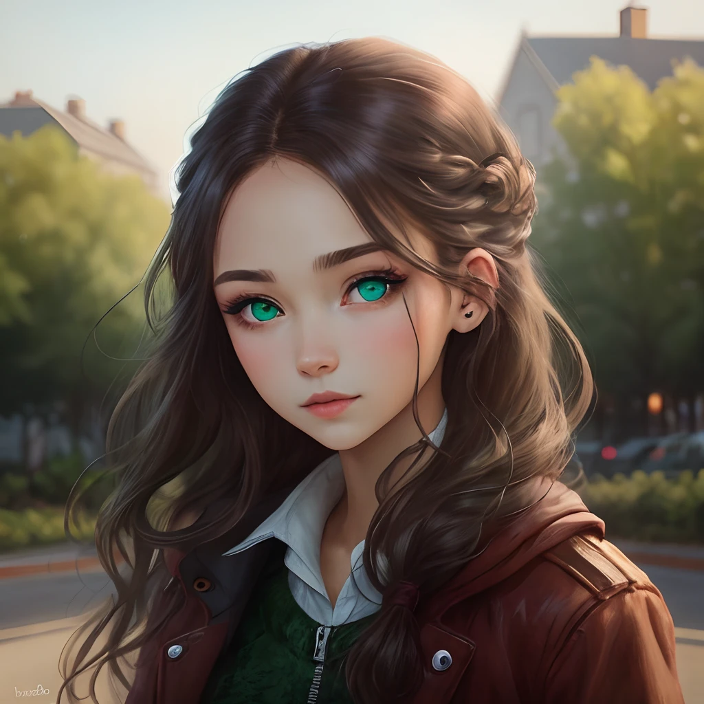 Girl with green eyes