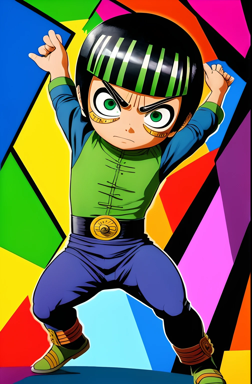 ( Rock Lee ), Eduardo Kobra ,Romero Brito,The Filling Twins ,multidimensional geometric wall PORTRAIT, arte, Chibi,
Yang08k, lindo, Colouring,
Primary works, qualidade superior, melhor qualidade, Arte Oficial, Beautiful and Aesthetic, 32k