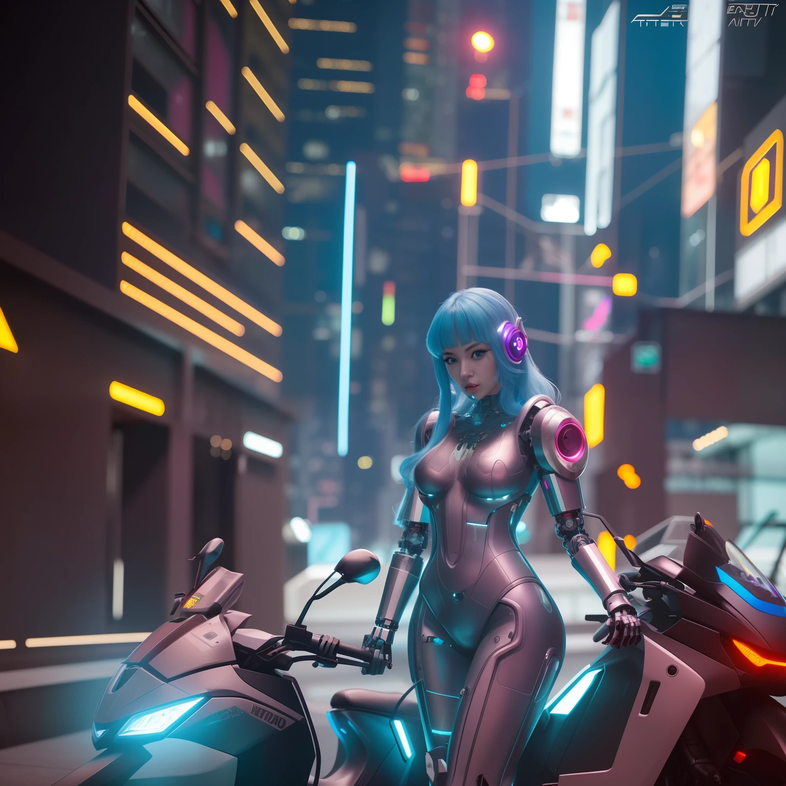 Futuristic woman in futuristic suit standing in a city, estilo cyberpunk hiper-realista, vespa ciborgue cyberpunk, menina em mecha cyber armor, Arte cyberpunk 8K ultrarrealista, cyberpunk menina anime mech, Cyberpunk 2 0 e. o modelo menina, Digital Cyberpunk - Arte de Anime, advanced digital cyberpunk art, cyberpunk robotic elvish queen, arte digital do anime cyberpunk, cyberpunk robot