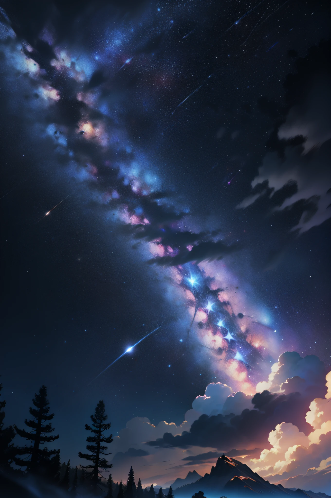 Beginning of universe , big bang , milky way galaxy , beginning of solar system , a flying chinese black dragon going up in the sky ,