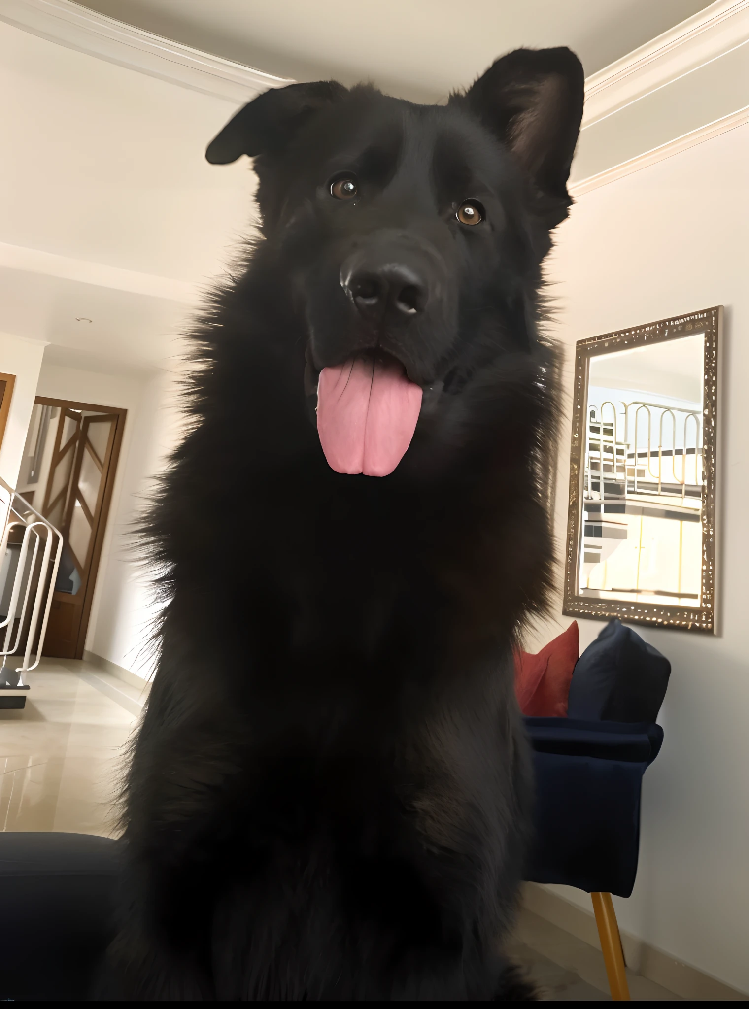 Happy Birthday to a happy furry baby, 4K HD Resolution, High quality image, award winning image, National Geographic picture with grainy background, award winning image, award winning image, hyperrealistic, high resolution, very detailed, award winning image, very detailed, HD Quality