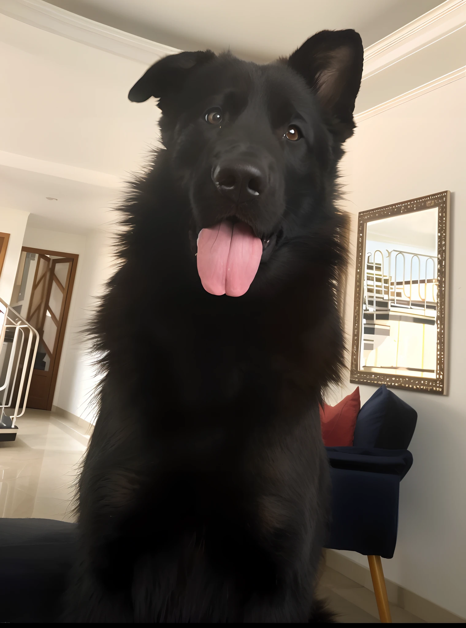Happy Birthday to a happy furry baby, 4K HD Resolution, High quality image, award winning image, National Geographic picture with grainy background, award winning image, award winning image, hyperrealistic, high resolution, very detailed, award winning image, very detailed, HD Quality