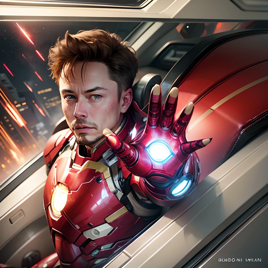 elon musk in iron man suite --auto --s2
