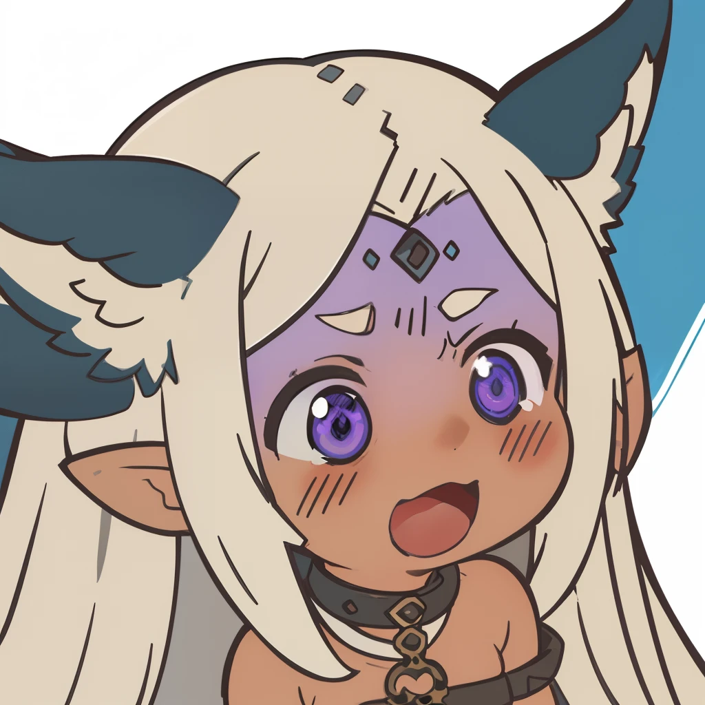 nsfw, ((ultra-detalhado)), (obra-prima:1.2, melhor qualidade:1.2, highres:1.2), 1girl,, chibi, rindo, Fenrir_\(torre da fantasia\) garota com chapeu de mago