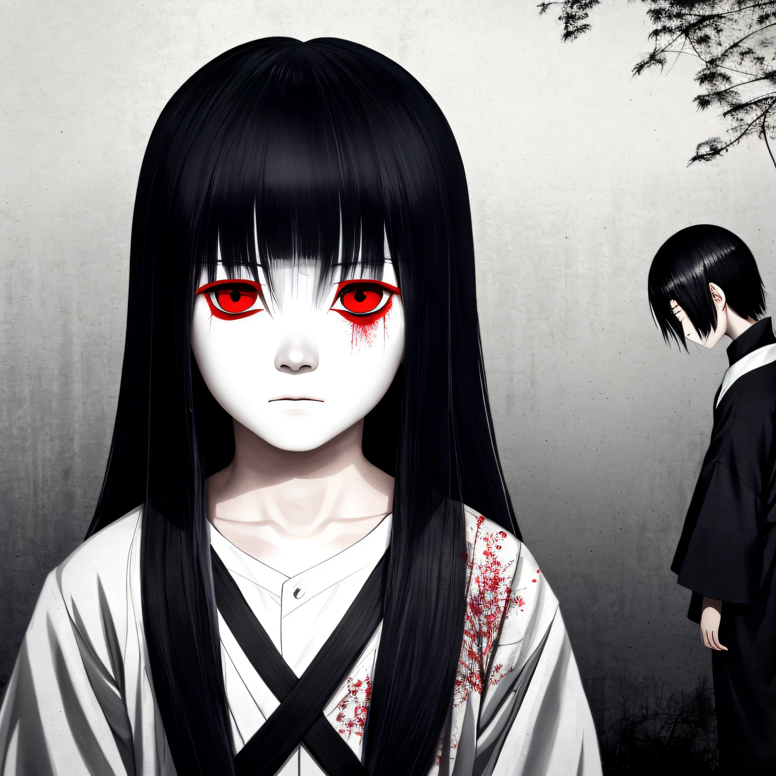 1boy, creepy, Sadako, Onryō, Boy, guro