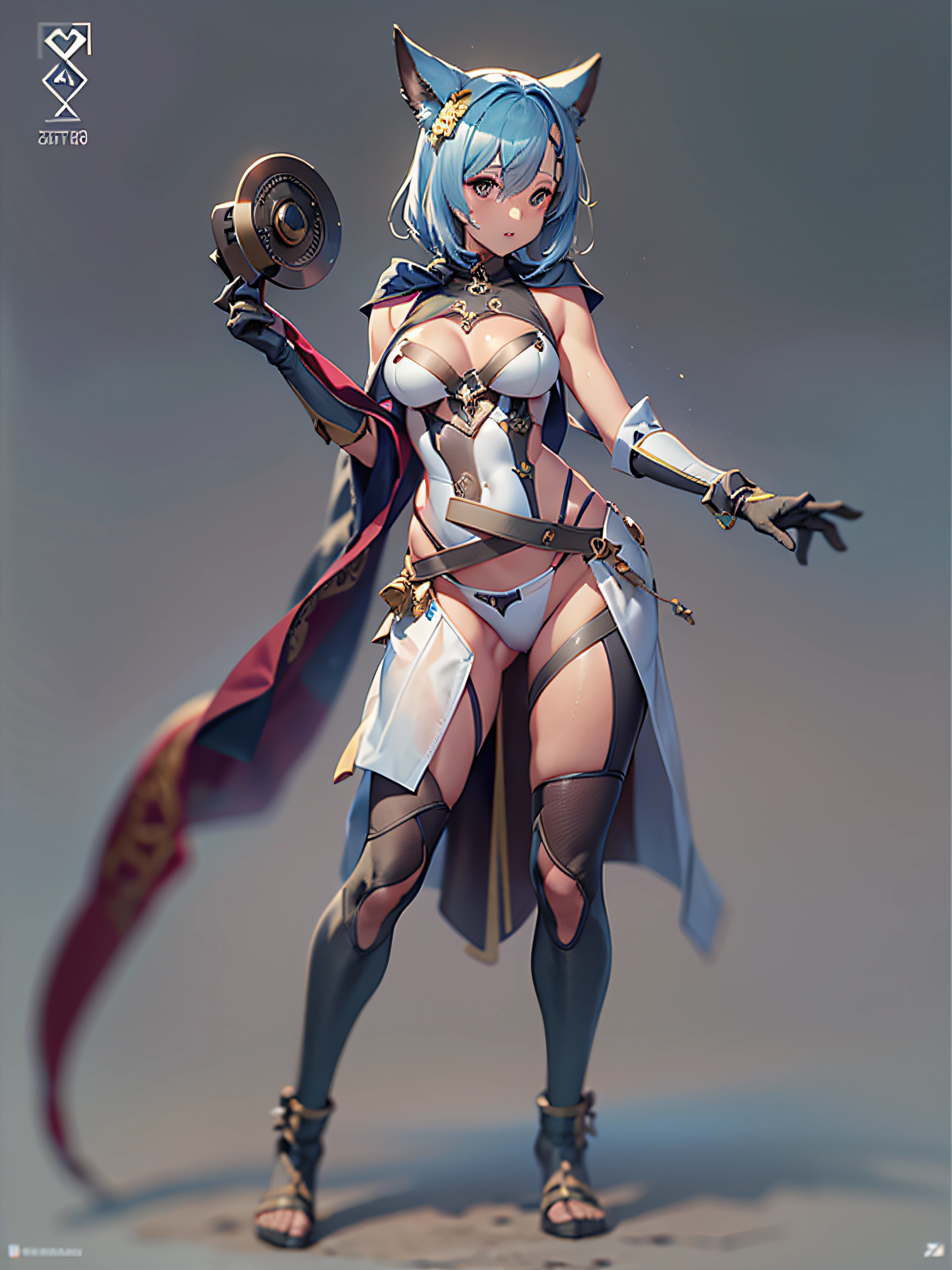 Dynamic view of the whole body, Arte profesional del anime, anime, Female cat 19 years, muy , Orejas de gato, Pelo corto azul, flequillo, vestido blanco muy corto, Viento ascendente muy fuerte, estilo Egipto, pharaoh, Ropa interior muy corta, --V5, cerca de real, cara: (symmetr, seductor y placentero), pose sexy, Traje de 2 piezas, seductora profesional , Slim build with perfect body, centrado, de fondo esta la jungla con fuerte lluvia, alto contraste, HDR (High Dymanic Range), Trazado de rayos, NVIDIA RTX, Super resolution, Irreal 5, Sub-Surface Scatterring, Textura PBR, Post-procesamiento, Anisotropic filtering, Profundidad de campo, Maximum clarity and sharpness, Texturas multicapa, Albedo y mapas especulares, Sombreado de superficies, Accurate simulation of light-material interaction, proporciones perfectas, Renderizado de alto octanaje, two-color illumination, Amplia apertura, ISO bajo, 8k,camara canos eos profesional lens 50mm