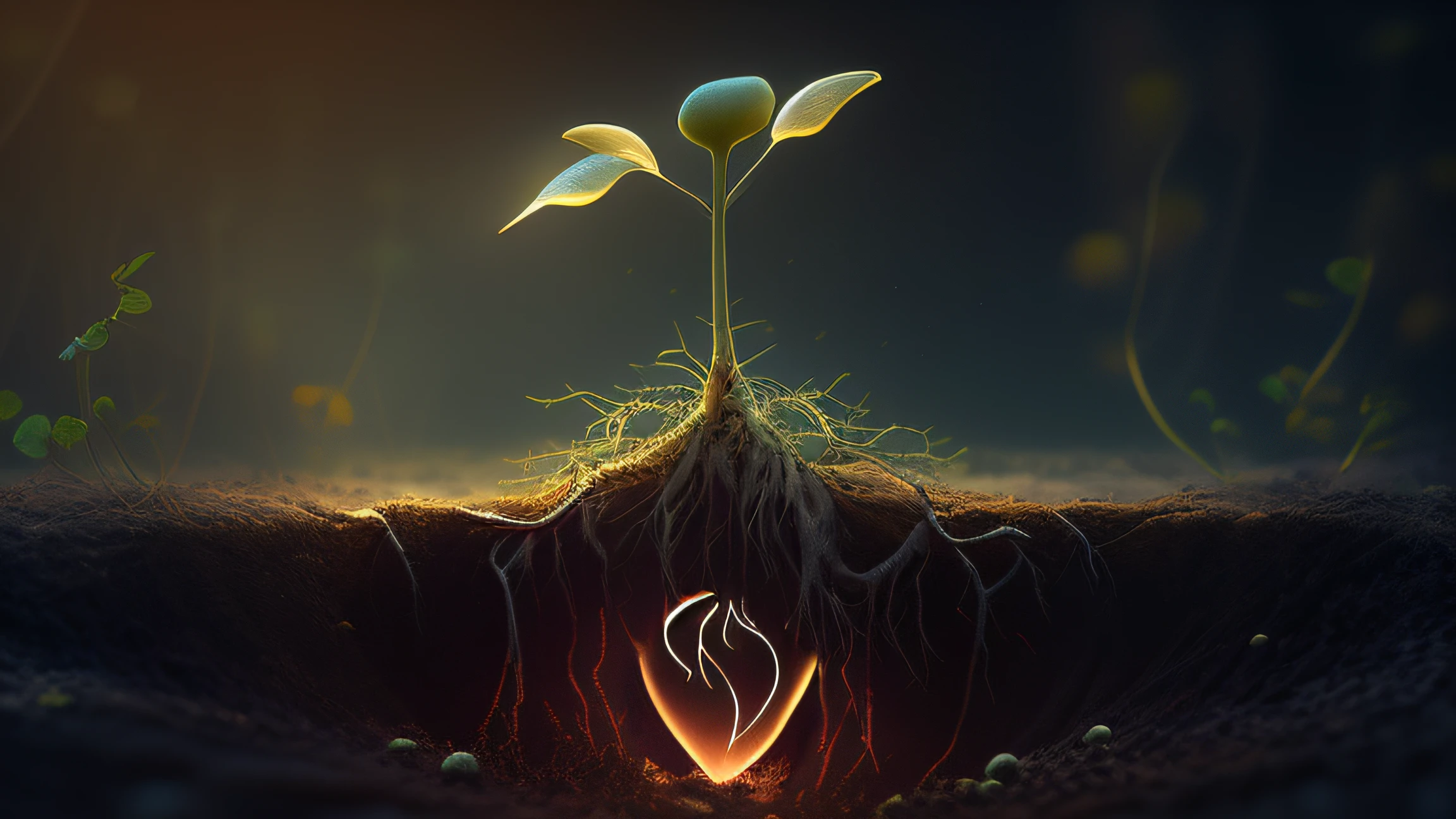 Heart in roots