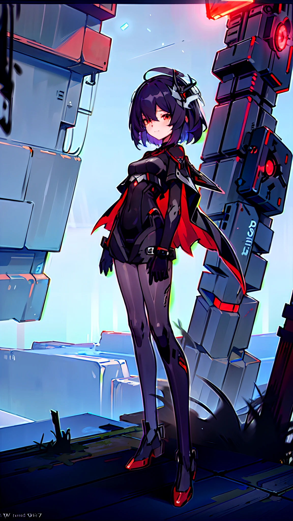 Anime girl in red cape standing in front of a huge clock, From Arknights, trending on artstation pixiv, Badass anime 8 K, style of anime4 K, Anime art wallpaper 8 K, Guweiz on ArtStation Pixiv, 8K high quality detailed art, Anime art wallpaper 4 K, Anime art wallpaper 4k,Chiaroscuro, Ray tracing, Cinematic lighting, Cowboy shot, 8K, Yes, Super detail, ccurate, Best quality, Award-Awarded, Award-Awarded, A high resolution, Masterpiece, High details,Guweiz on ArtStation Pixiv, trending on artstation pixiv, detailed digital concept art, by Yang J, 2. 5 D CGI anime fantasy artwork,hyper HD,8K ,Realistic skin texture,in snow,Clear,tmasterpiece, best qualtiy, 8K, digitial painting, 1girll, 独奏, standing on your feet, hair adornments, Red eyes, , blood stain, mechanicalparts, electrical wires, electric cables, Failure effect, terroral, sci-fy, A futuristic, background inside dark, neonlight, cyber punk perssonage, hyper realisitc, eerie, unnerving, spine-chilling, terroral, onesie,Red eyes,Venom possession,Blackened,long black gloves,Jumpsuits,Skinny one-piece latex clothing,Highlight her gorgeous figure,Wrap the whole body,symbiote,((Raised sexy)),onesie,Red eyes,Venom possession,Blackened,long black gloves,Jumpsuits,Black latex clothing,Blood-red eyes,Best quality, high resolution, Ultra-detailed, Vivid texture, Mask, Skinny one-piece latex clothing, bangs,Purple hair,Wear socks,Tears,anklet,washes,Blackened,Wrapped in black slime,A sad expression,Say goodbye to the gaze,Red coat