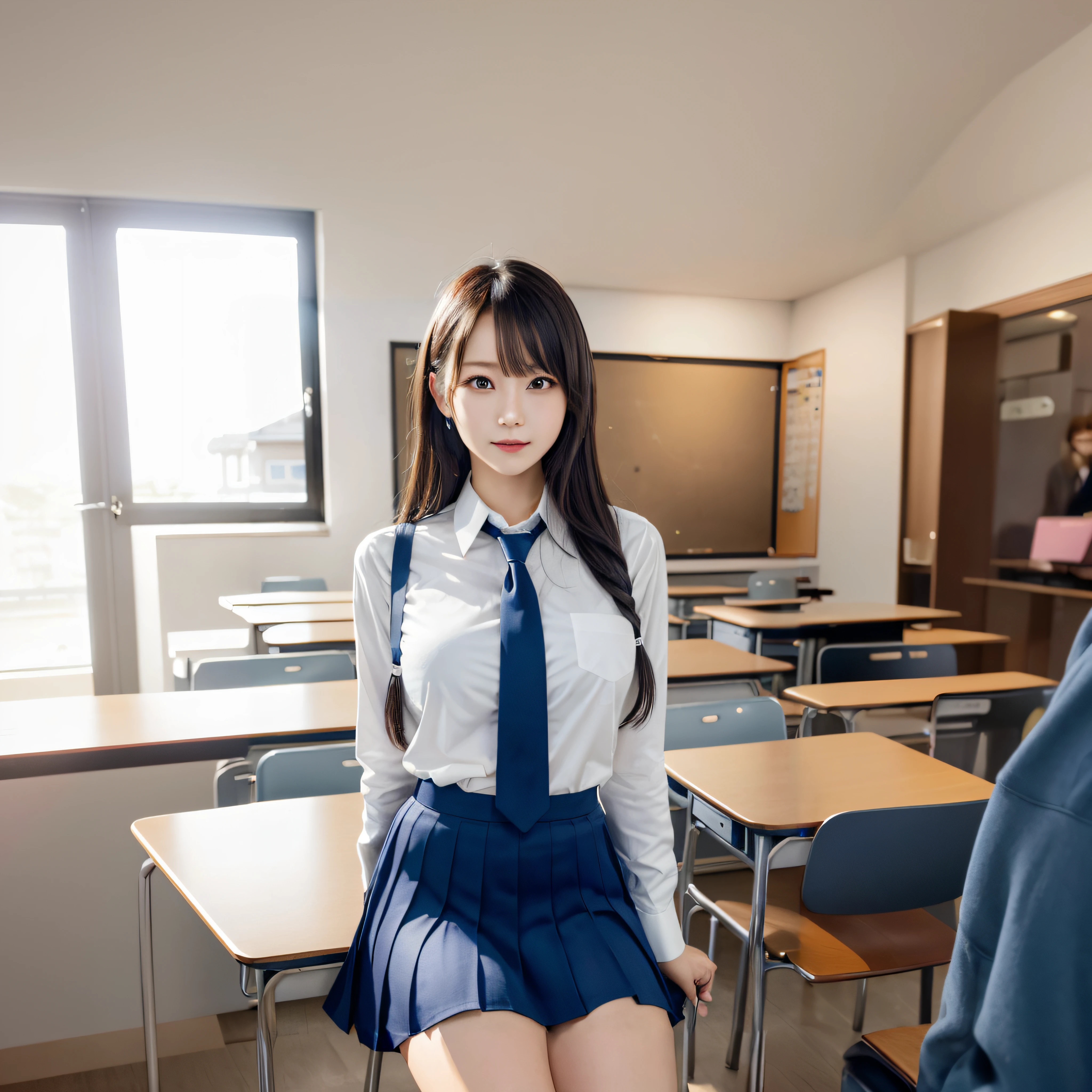 arafed asian woman in a uniform posing for a picture, Japan school uniform, a hyperrealistic schoolgirl, japanese girl school uniform, wearing japanese school uniform, Cute Schoolgirl, a hyperrealistic schoolgirl, Realistic Schoolgirl, Wearing school uniform, JK Uniform, Wearing a school uniform, beautiful anime high school girl, girl wearing school uniform, School Girl, Seifuku