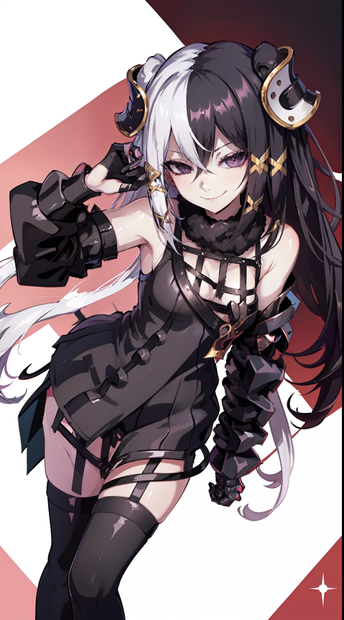 devil horns, devil wings, succubus outfit, naughty smile, domineering smile, arrogant expression, cocky attitude, masterpiece, best quality