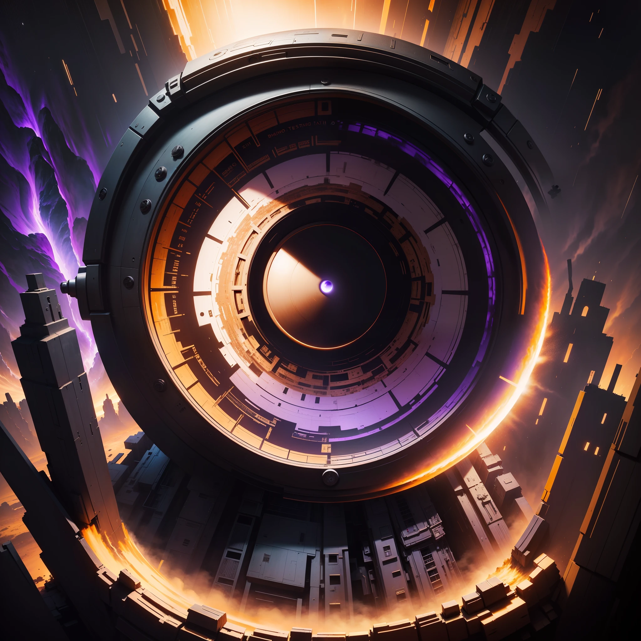 masterpiece, best quality, 8k, natural lighting, soft lighting, sunlight, a rft17 is moving in a gigantic canyon surrounded by dead titans, war zone, explosions, artillery, ominous skies, monsters the size of a planet, surreal, gritty, atmospheric, cinematic, stylized, contrast, epic, artwork, drawing, Thunderstorm, Neoclassical, Gas masks,Ticking clock, Deathly, Dissonant, (Asymmetry:1.1), (Tenebrism:1.1), (Ultraviolet:1.2), Silk, Sphere, ultra detailed, intricate, oil on canvas, dry brush, (surrealism:1.1), (disturbing:1.1), vivid colors, (enticing:1.4), (irresistible:1.4), disturbing, (fascinating:1.2), (magnetic:1.2),