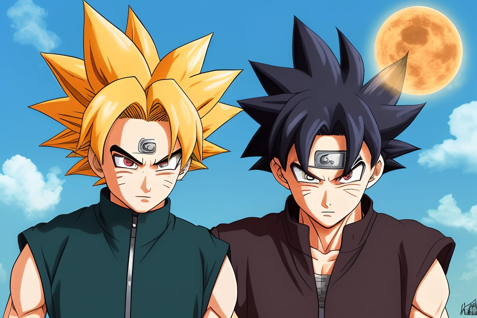 Fusion of goku and Naruto