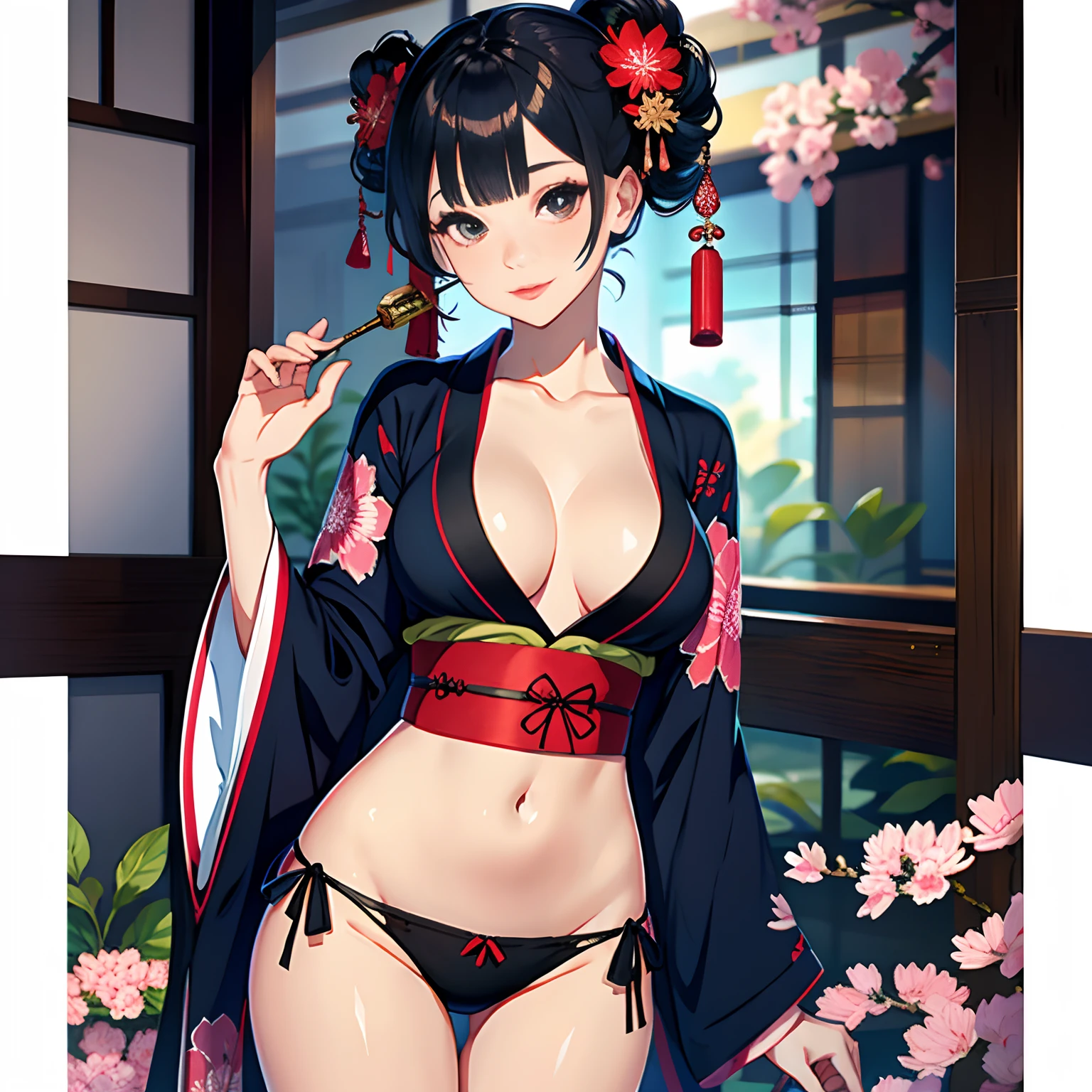 Kimono beauty，Beautiful，Flirtatious