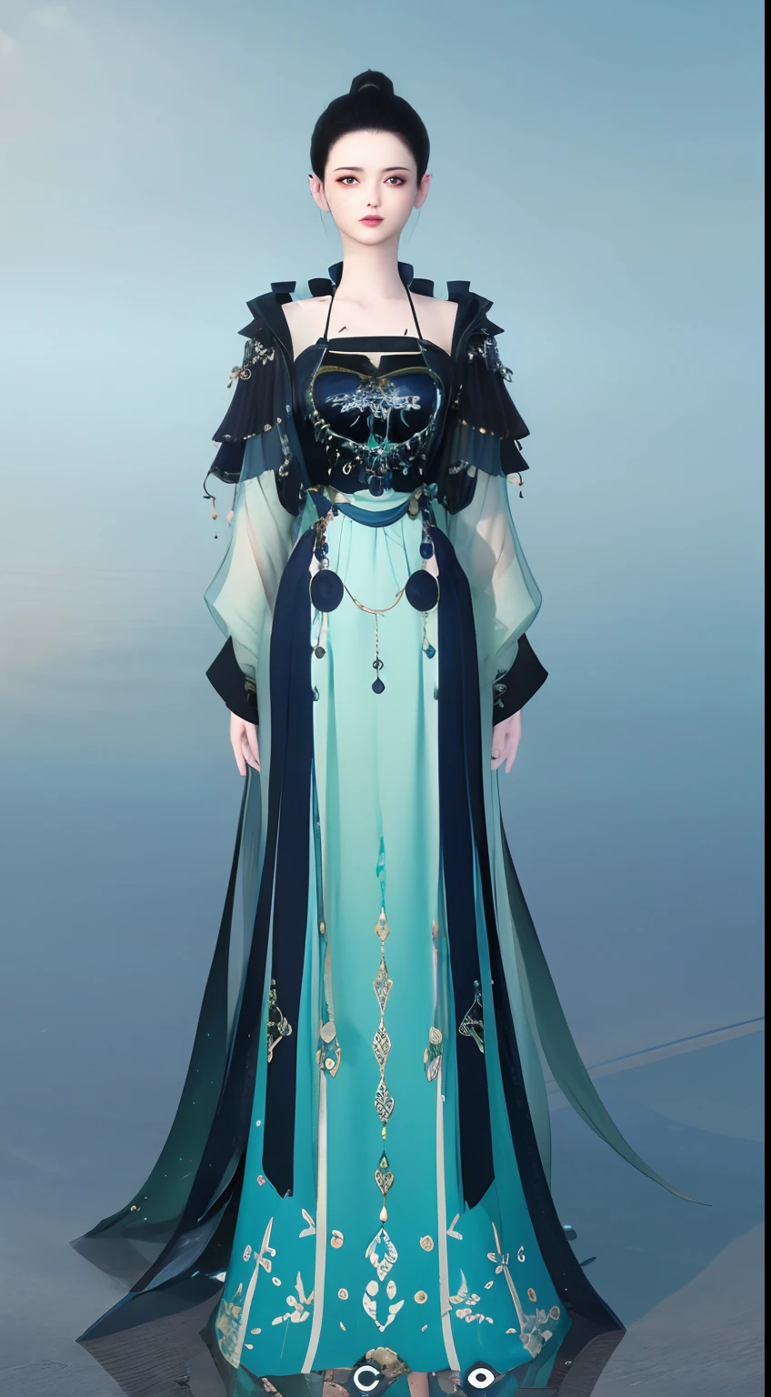1 woman(beauitful face)、Full body standing painting,独奏,Transparent background,Game character costume design,Gorgeous dress、Sequins like fish scales,high detal,cinematic colorgrade,Ultra photo realsisim,Digital SLR,white backgrounid,Ultra-high resolution,Sharp focus,tmasterpiece,hdr,8K,(The is very detailed的 CG unified 8k 壁纸)