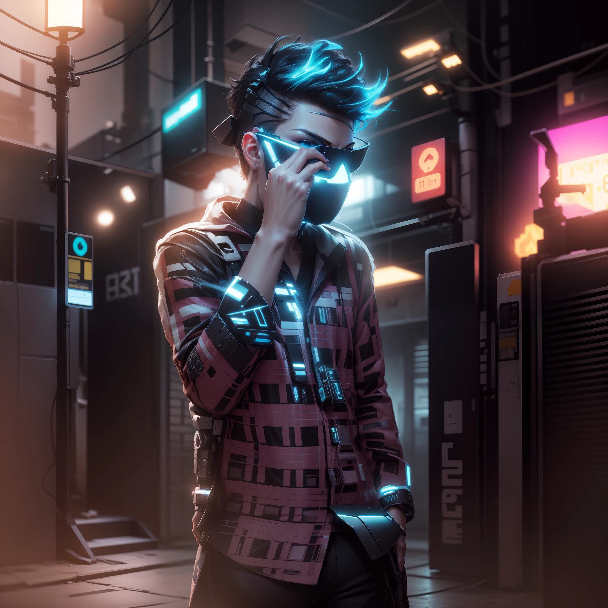 Change backgraund and same photo realastick ultra HD 4k image dangerous cyber punk
