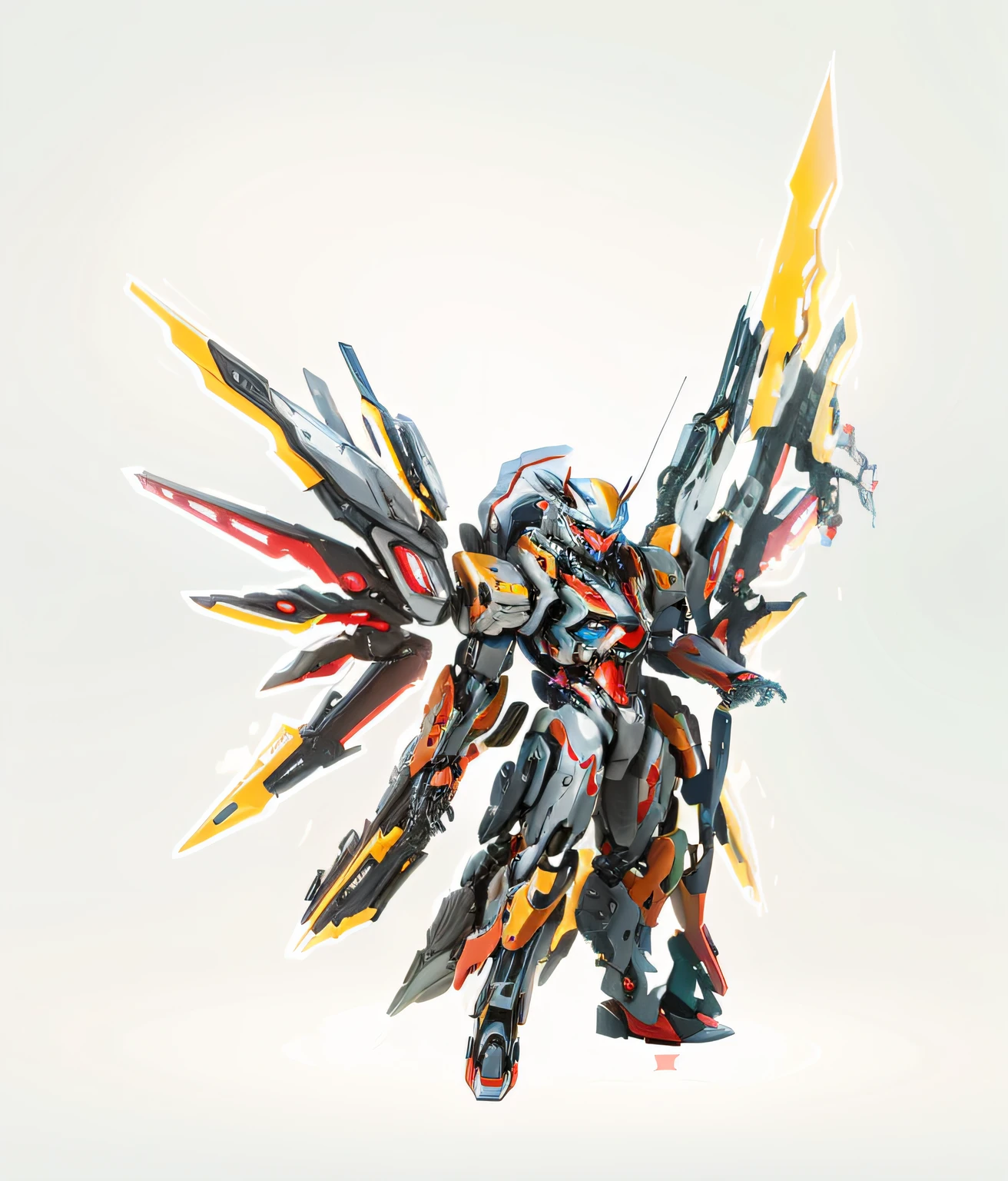 Anime mecha Lübu wearing a mecha suit，Anime Lvbu mecha，Digital cyberpunk anime art， 8 k''，，Realistic and highly accurate, The overall clean and tidy Disney style is dominated by the overall red and black color scheme，The shape is realistic and detailed