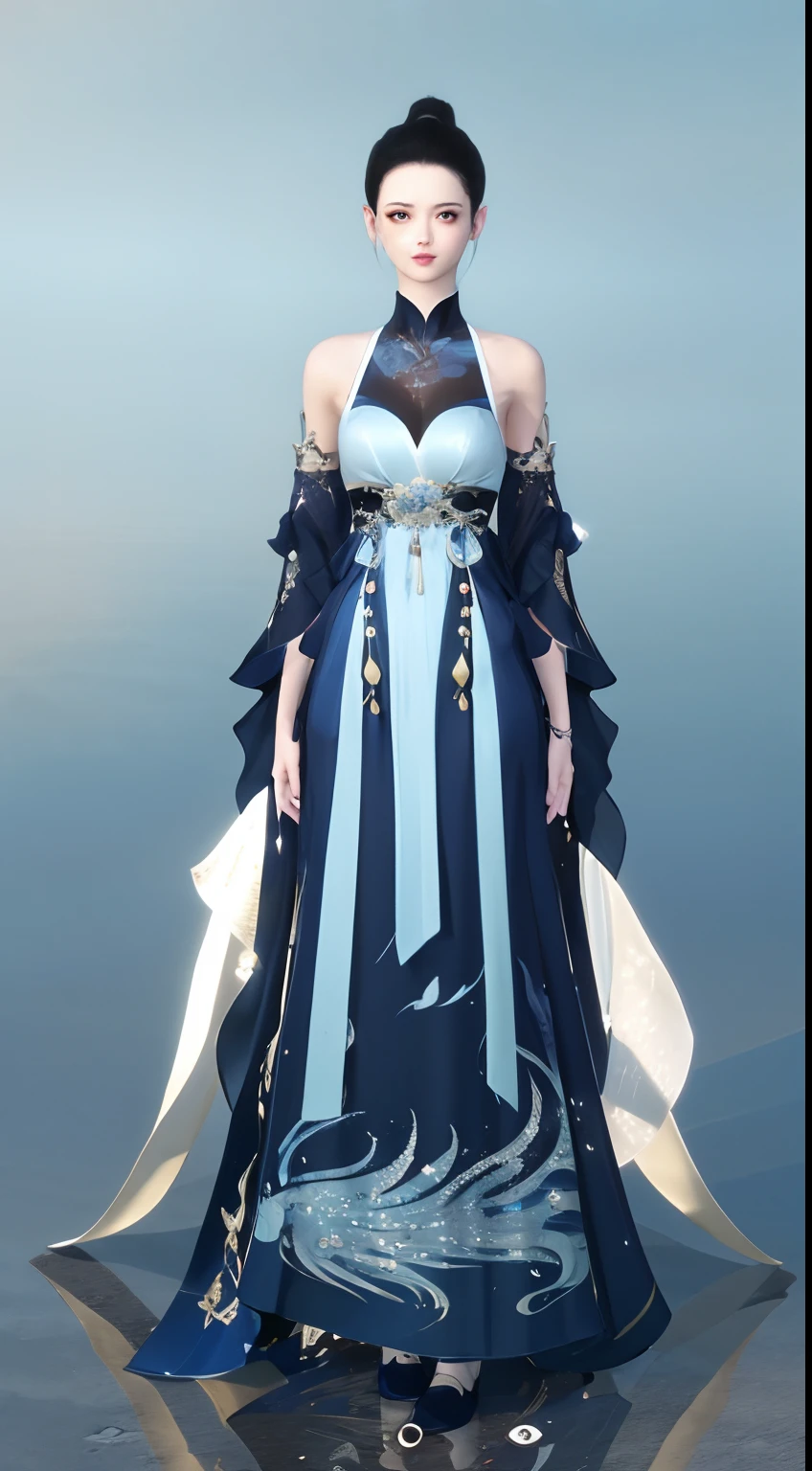 1 woman(beauitful face)、Full body standing painting,独奏,Transparent background,Game character costume design,Gorgeous dress、Sequins,Such as fish scales,high detal,cinematic colorgrade,Ultra photo realsisim,Digital SLR,white backgrounid,Ultra-high resolution,Sharp focus,tmasterpiece,hdr,8K,(The is very detailed的 CG unified 8k 壁纸)