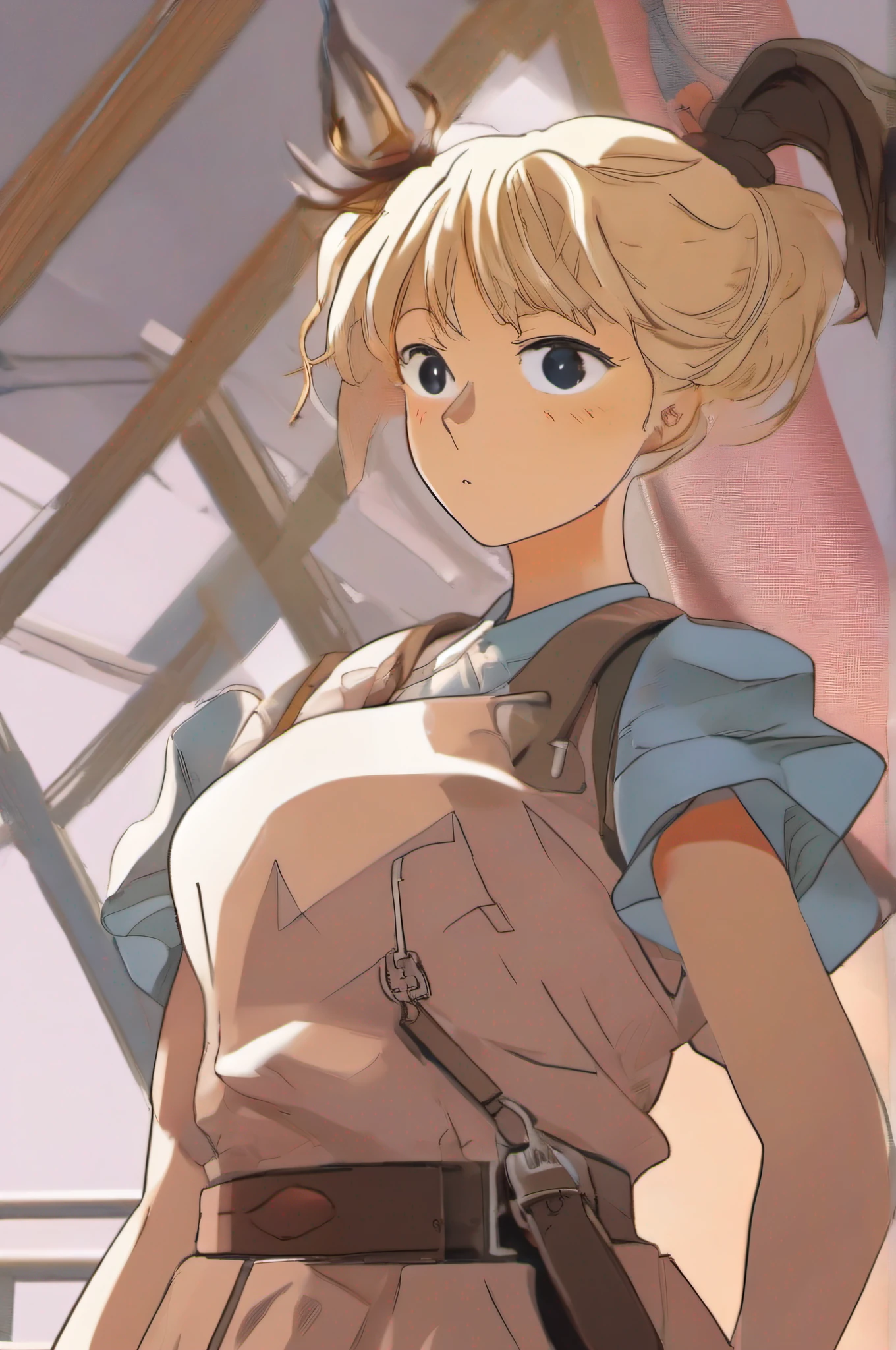 , (anime screencap,vivid cymk color :1) of ( Celluloid:1)
 by (nvinkpunk:0.3),(kuvshinov:0.3),(dreamlikeart:0.3),(samdoesart:0.3),(modelshoot style:0.3),
by Hiroya Oku Naoki Urasawa
,1girl,, japanese , a brown female  1gril,[nicole kidman:rachael leigh cook:0.3] ,(Holding an Object:1.1), ,ash blonde,Ponytail, Slatted armour 
,fantasy art by  studio ghibli,Shinkai Makoto ArtstationHQ, painting with Vivid color of field, High contrast!,
best quality,masterpiece,highly detailed,ultra-detailed,