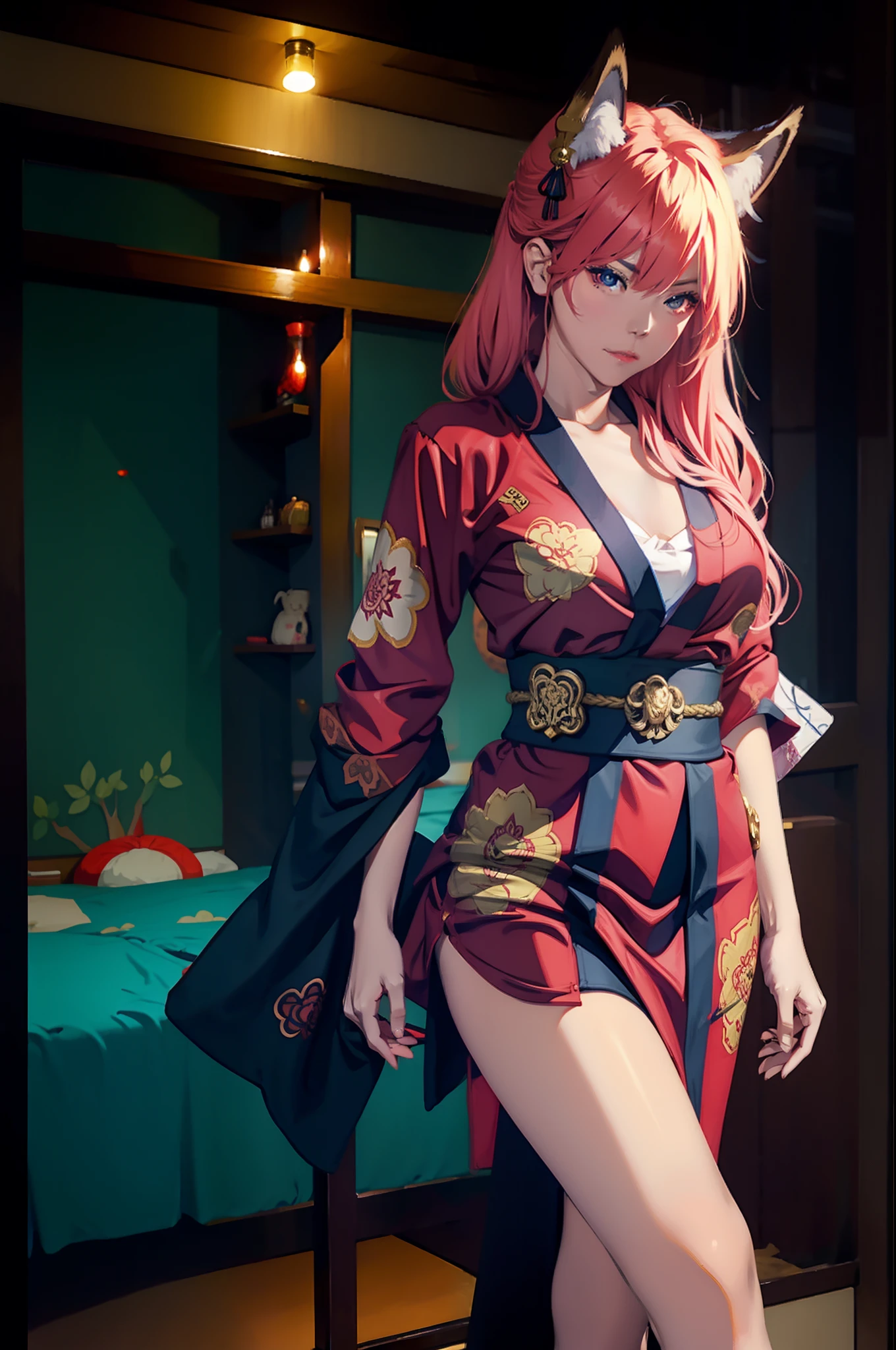 fox demon,Sexy kimono