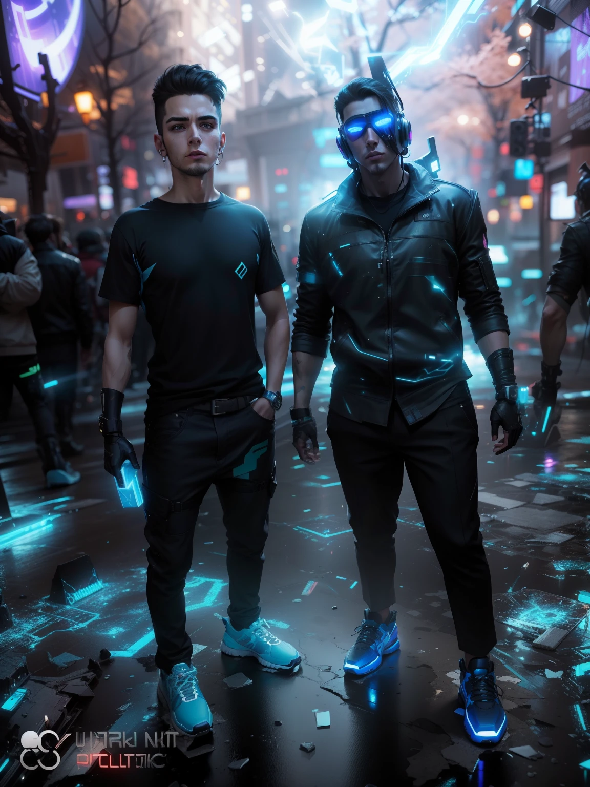 Change background cyber punk ultra realistic handsome boy, 8k